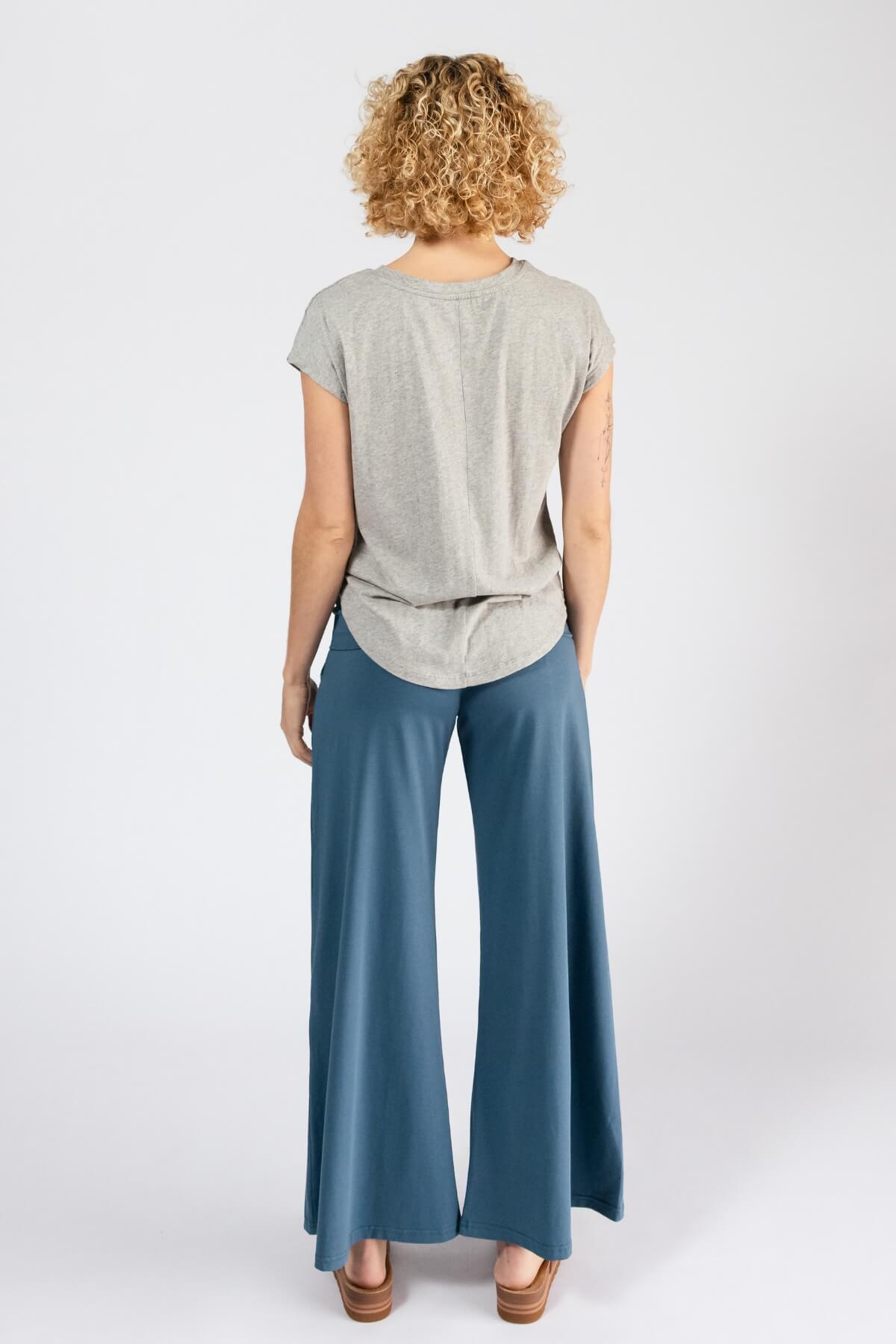 Surya Organic Cotton Pants for Women - blue colour