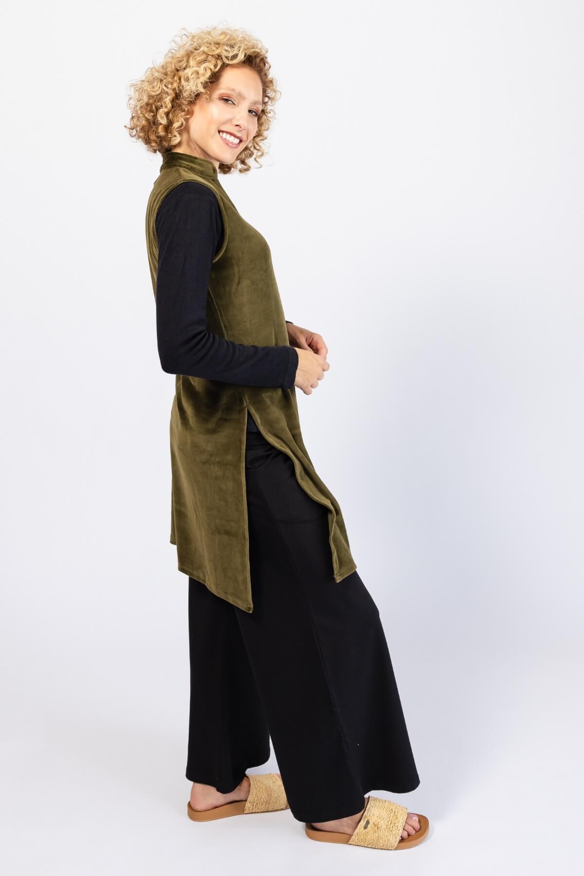 Surya Organic Cotton Velvet Pinafore - right side view