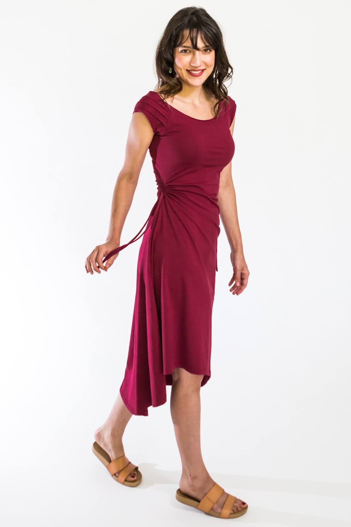 Surya Australia Organic Cotton 'Priya' Dress - ruching on the waistband