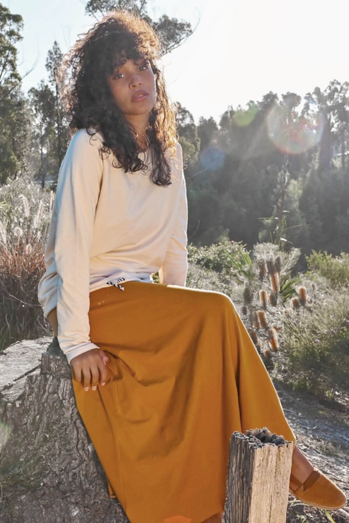 Surya Ethical Organic Cotton 'Sonder' Skirt | made in Nepal