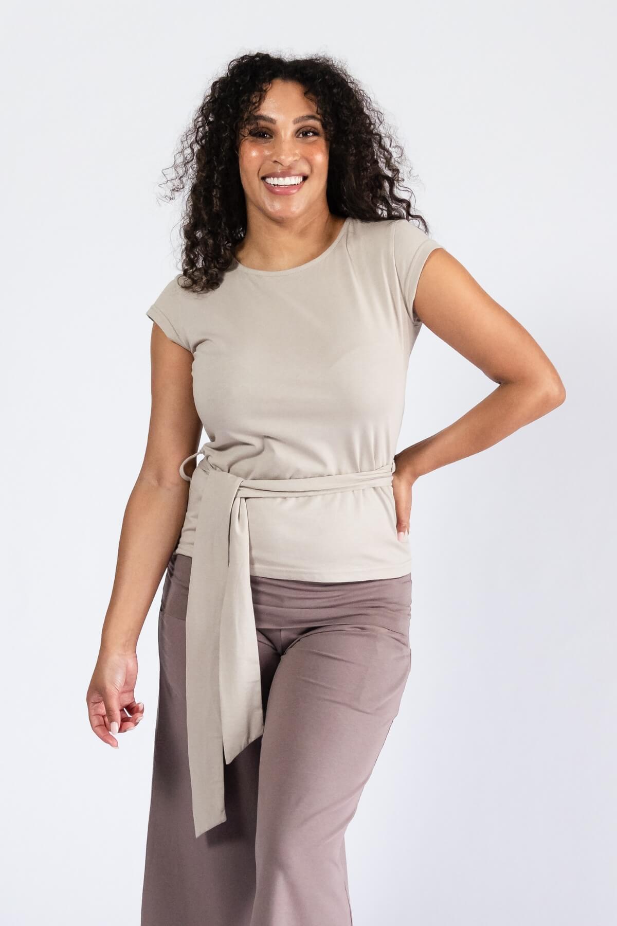 Surya Organic Cotton Amari T-Shirt - Oatmeal