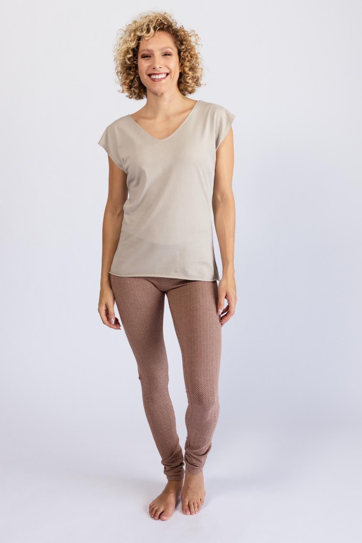 Surya Organic Cotton Jacquard Leggings - Winter weight leggings