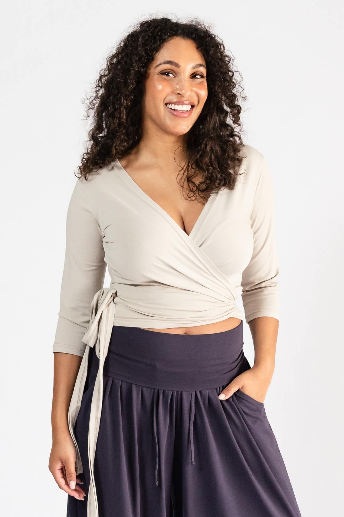 Surya Organic Cotton Wrap Top - ethically made in Nepal