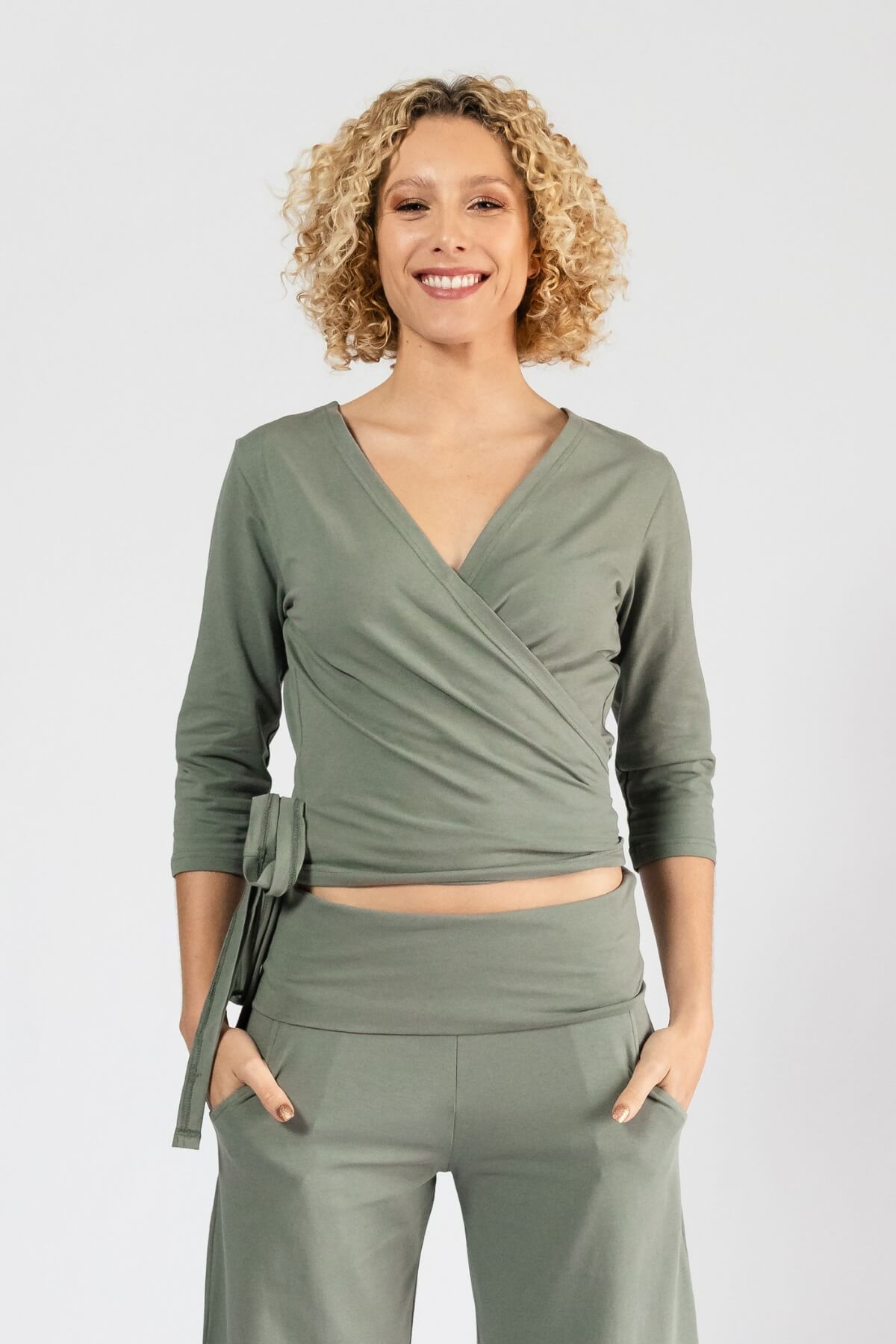 Surya Organic Wrap Top - relaxed fit top