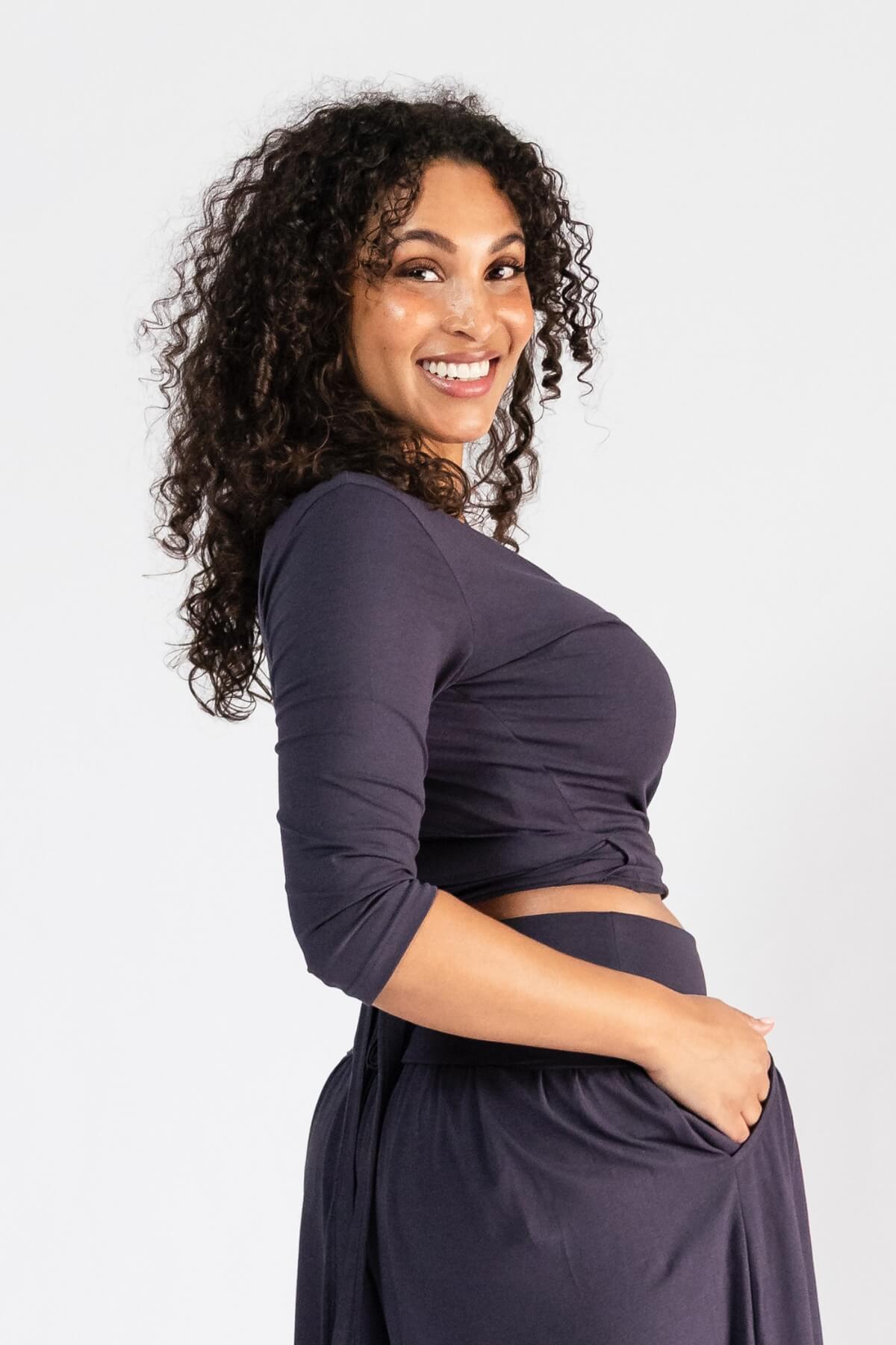 Surya Ethical Organic Wrap Top - right side view