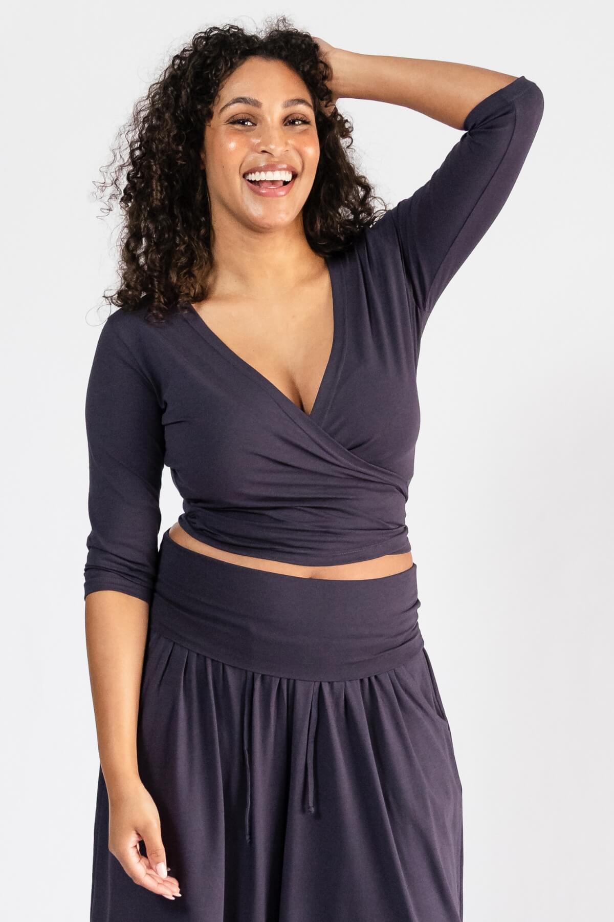 Surya Organic Wrap Top - ethically made in Nepal