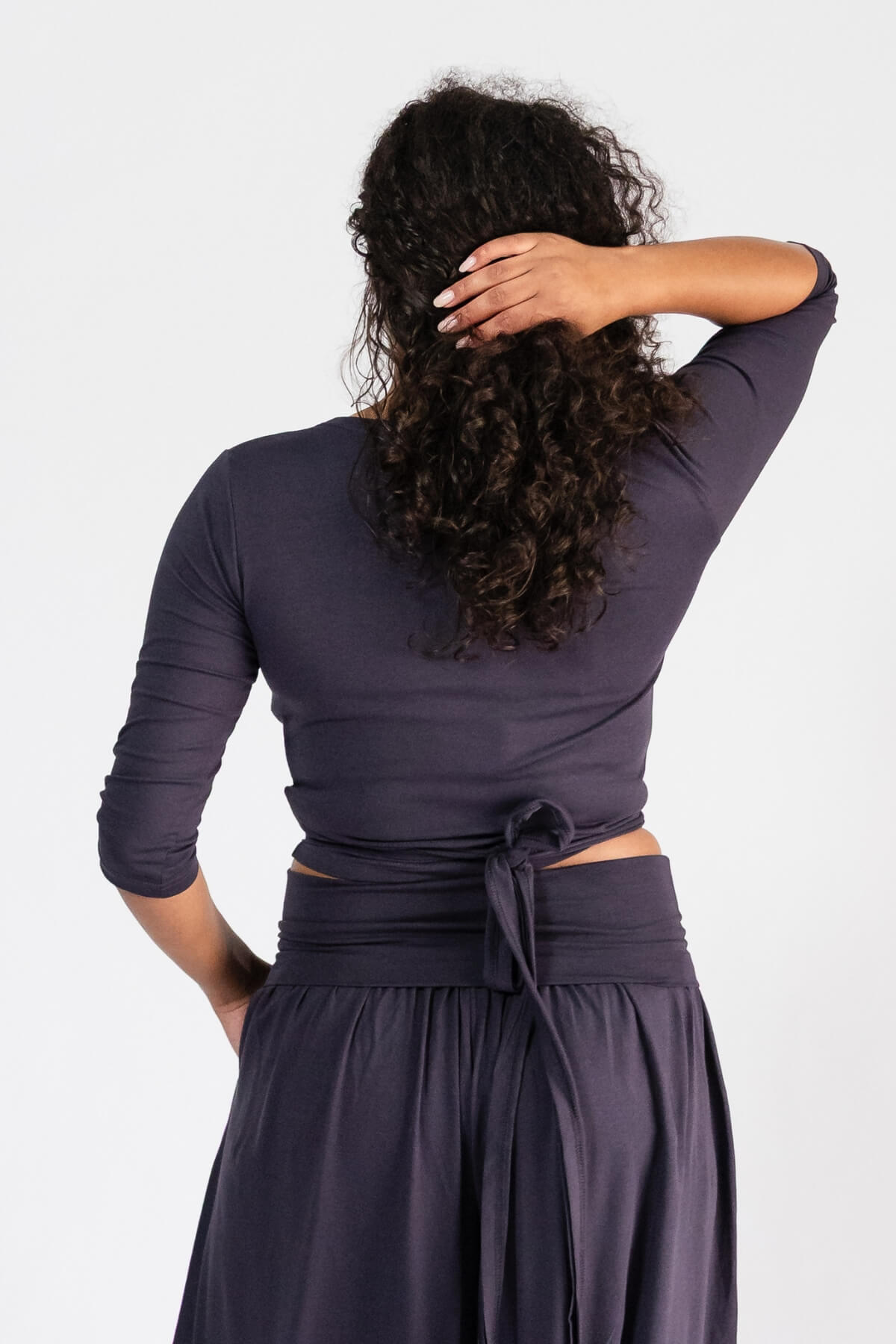 Surya Ethical Organic Wrap Top - rear view