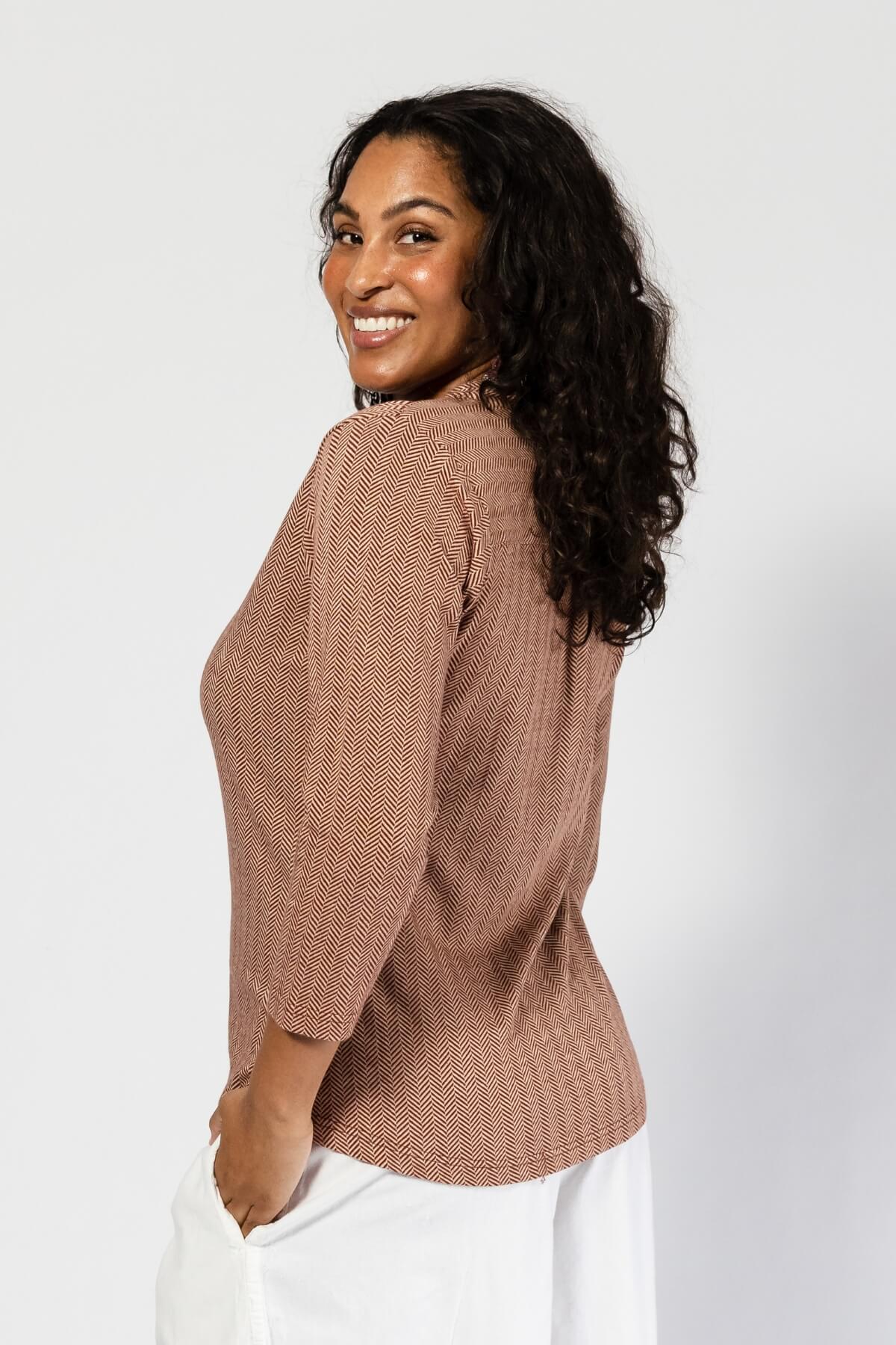 Surya Organic Cotton Top for Women - left side view