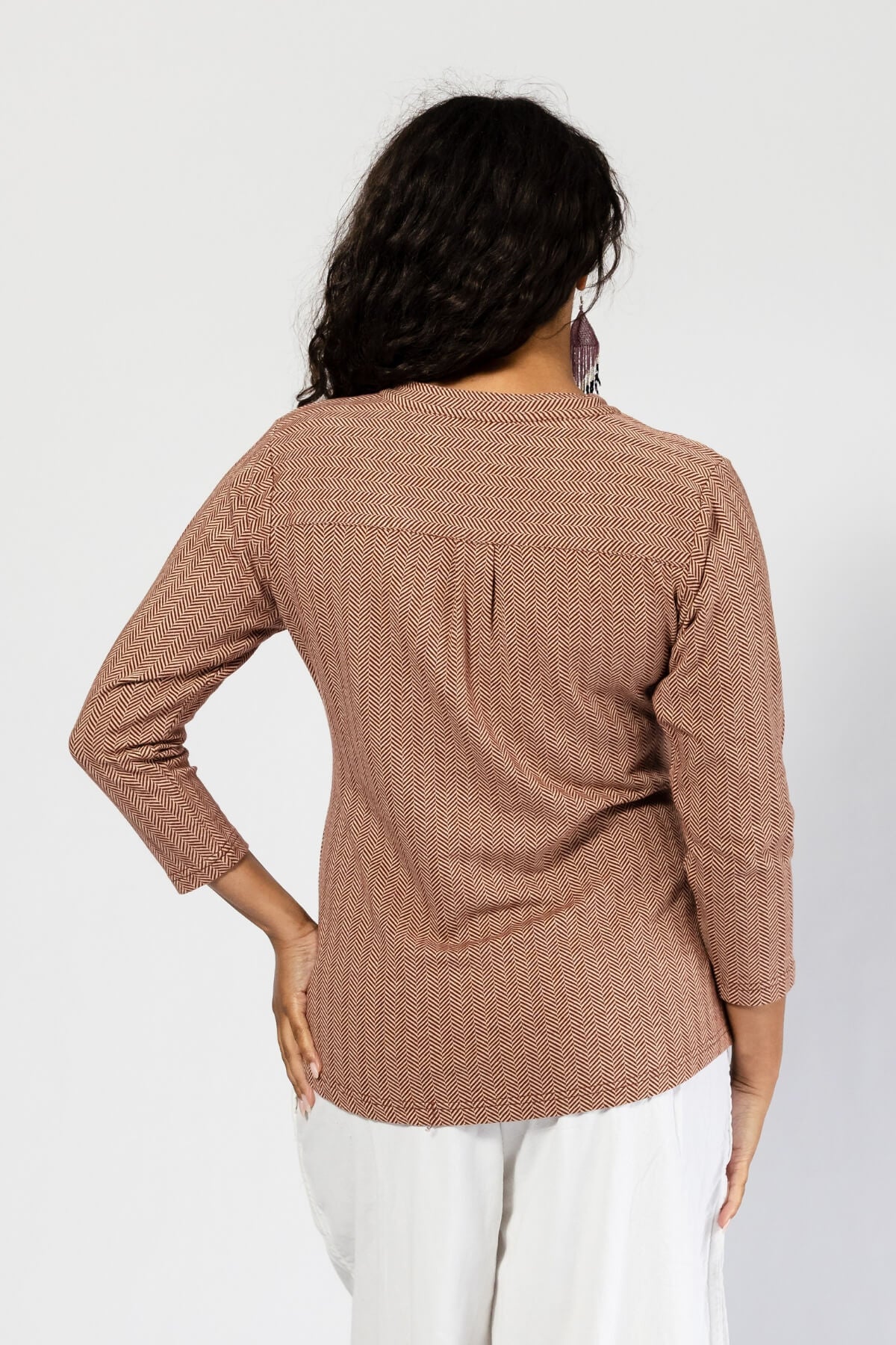Surya Organic Cotton Top for Women - rear view