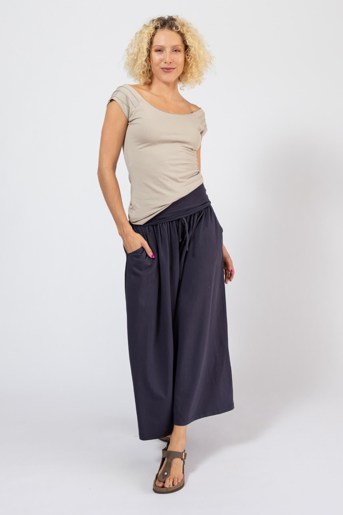 Surya Organic Cotton palazzo Pants for Women - ethically made in Nepal