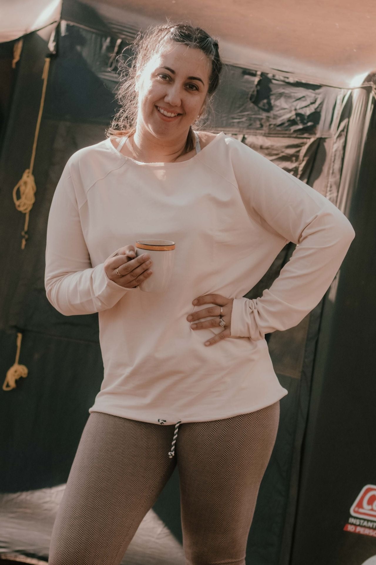 Surya Australia Organic Cotton Oversized Sweater made in Nepal - Oatmeal