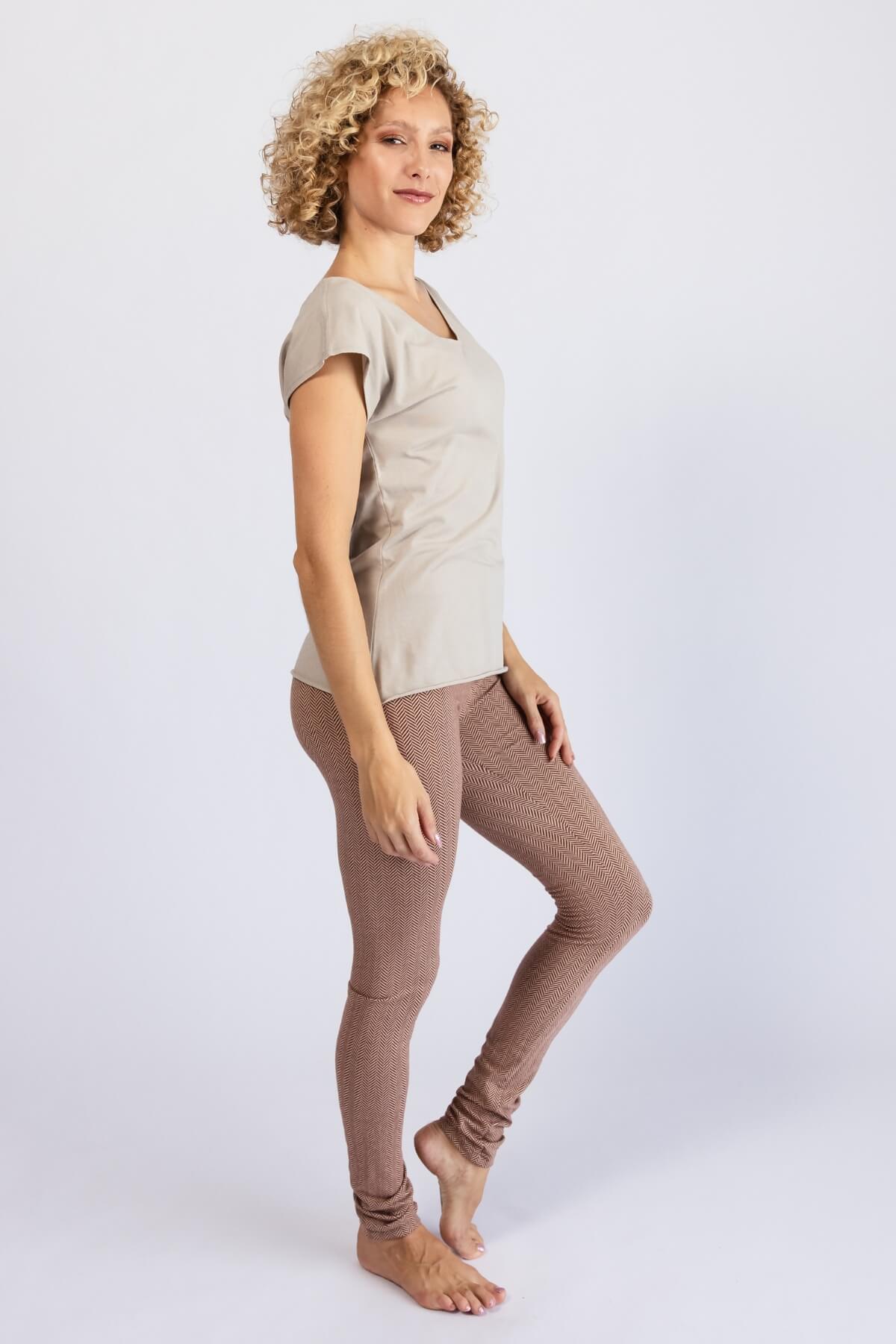 Surya Organic Cotton Jacquard Leggings - right side view