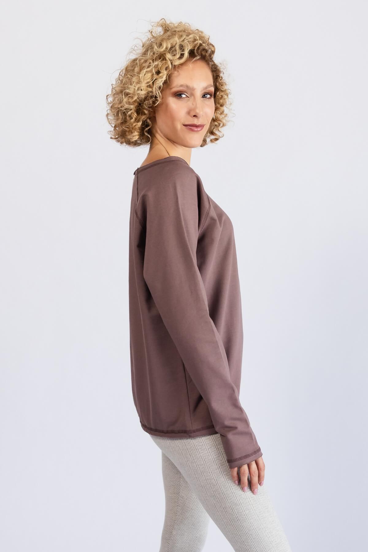 Surya Organic Cotton Oversized Sweater - right side view