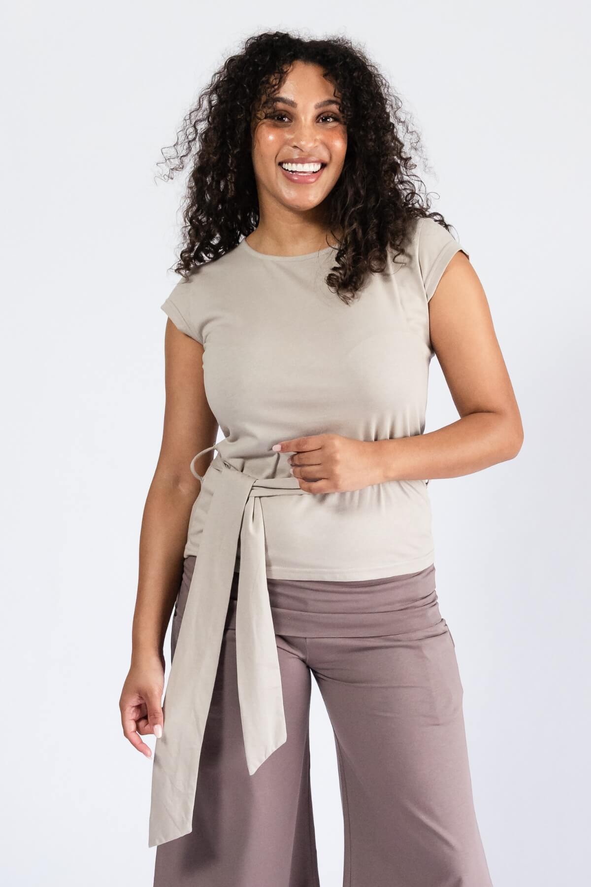 Surya Organic Cotton Amari T-Shirt - flattering capped sleeves