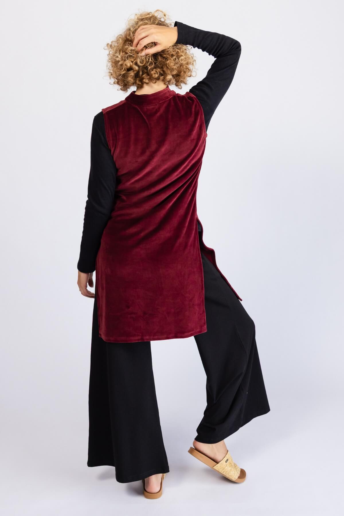 Surya Organic Cotton Velvet Pinafore - rear view