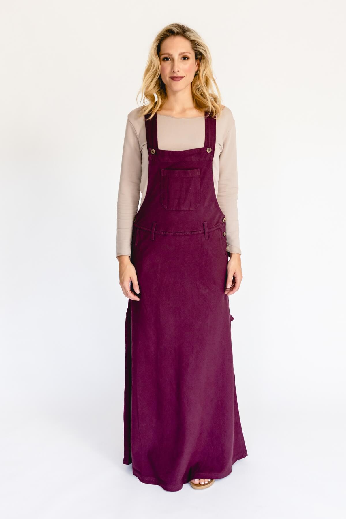Surya Cotton Overall Maxi Dress from Nepal