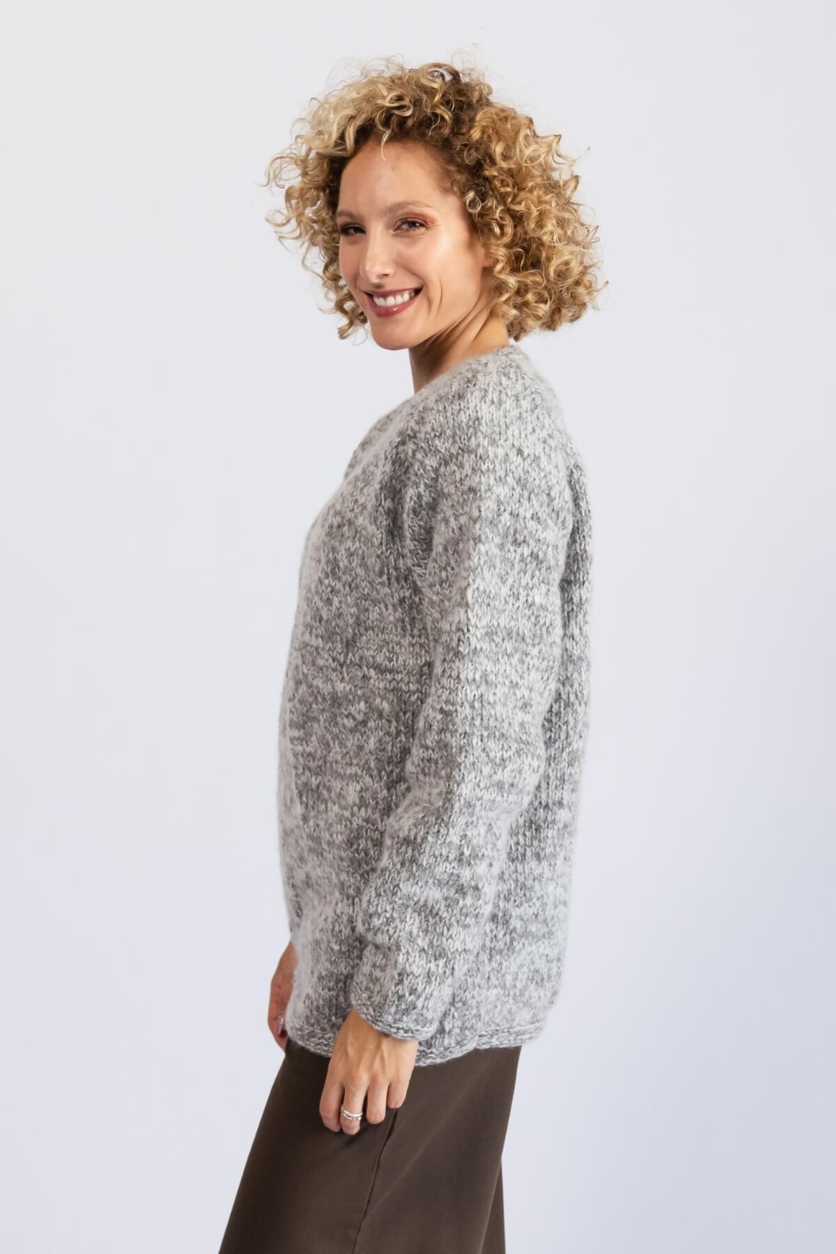Surya Ethical Wool Jumper - left side view