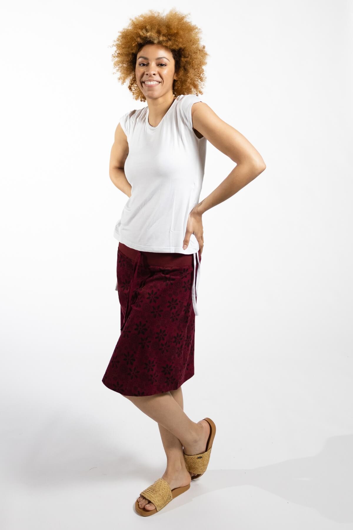 Surya Cotton 'Stella' Skirt made in Nepal - one generous size