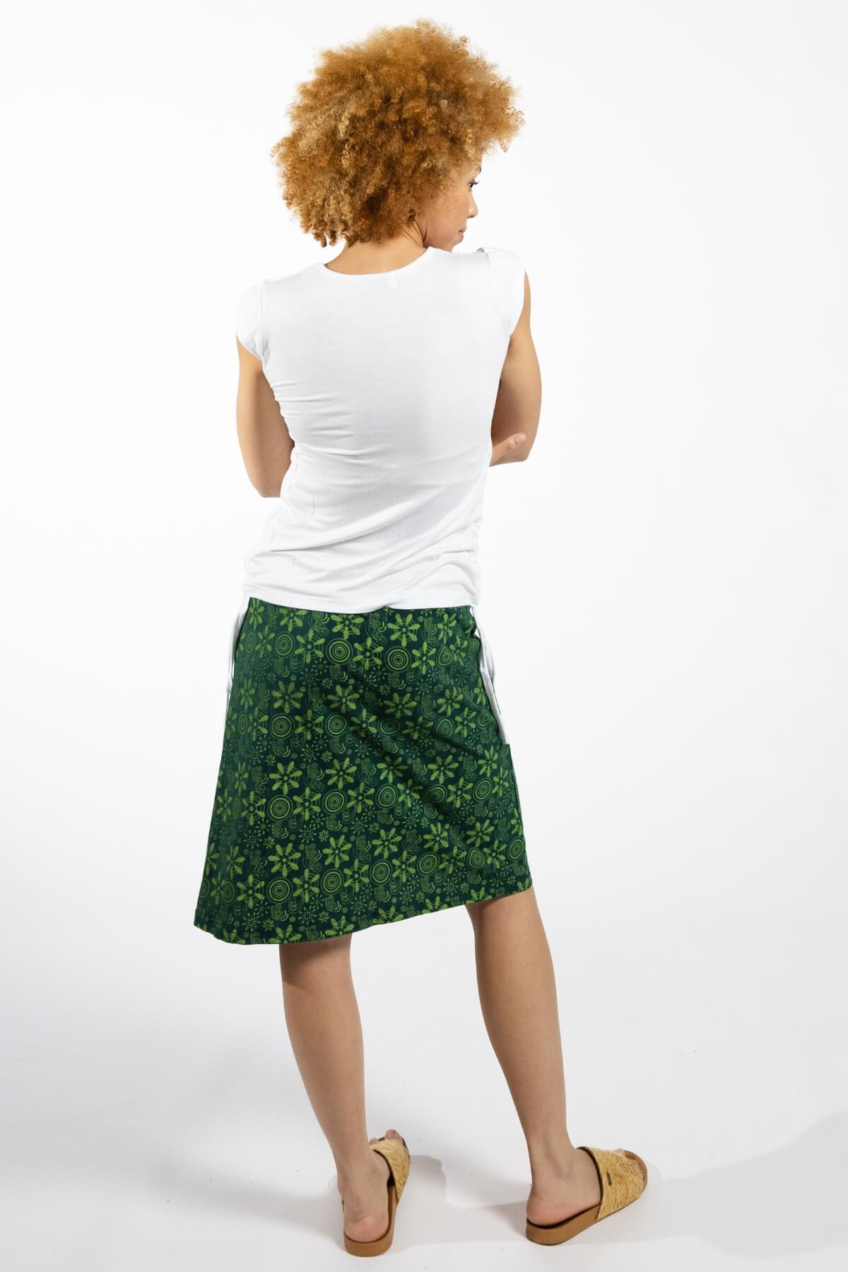 Surya Cotton 'Stella' Skirt made in Nepal - rear view