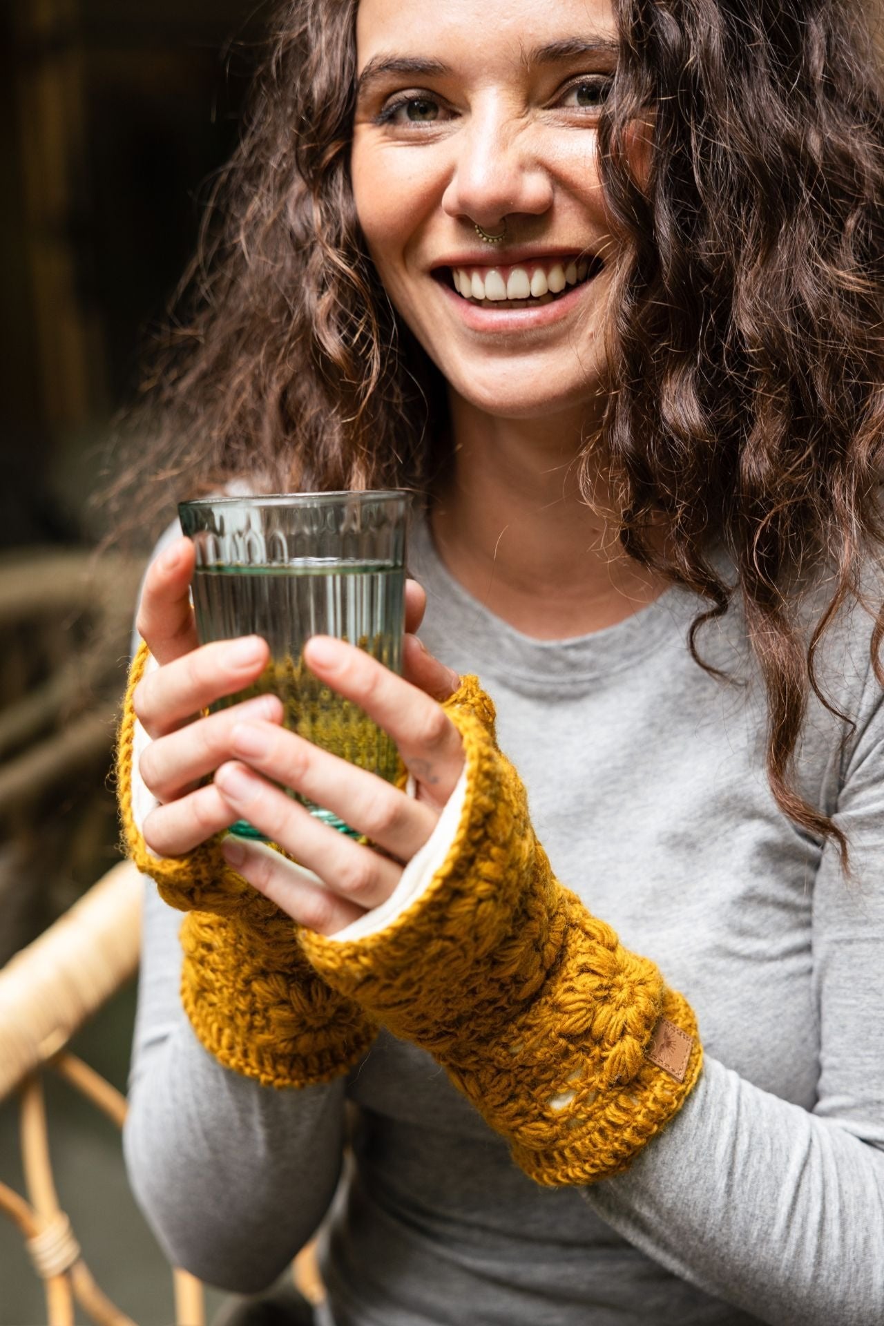 Surya Australia Woolen Hand warmers from Nepal - Mustard