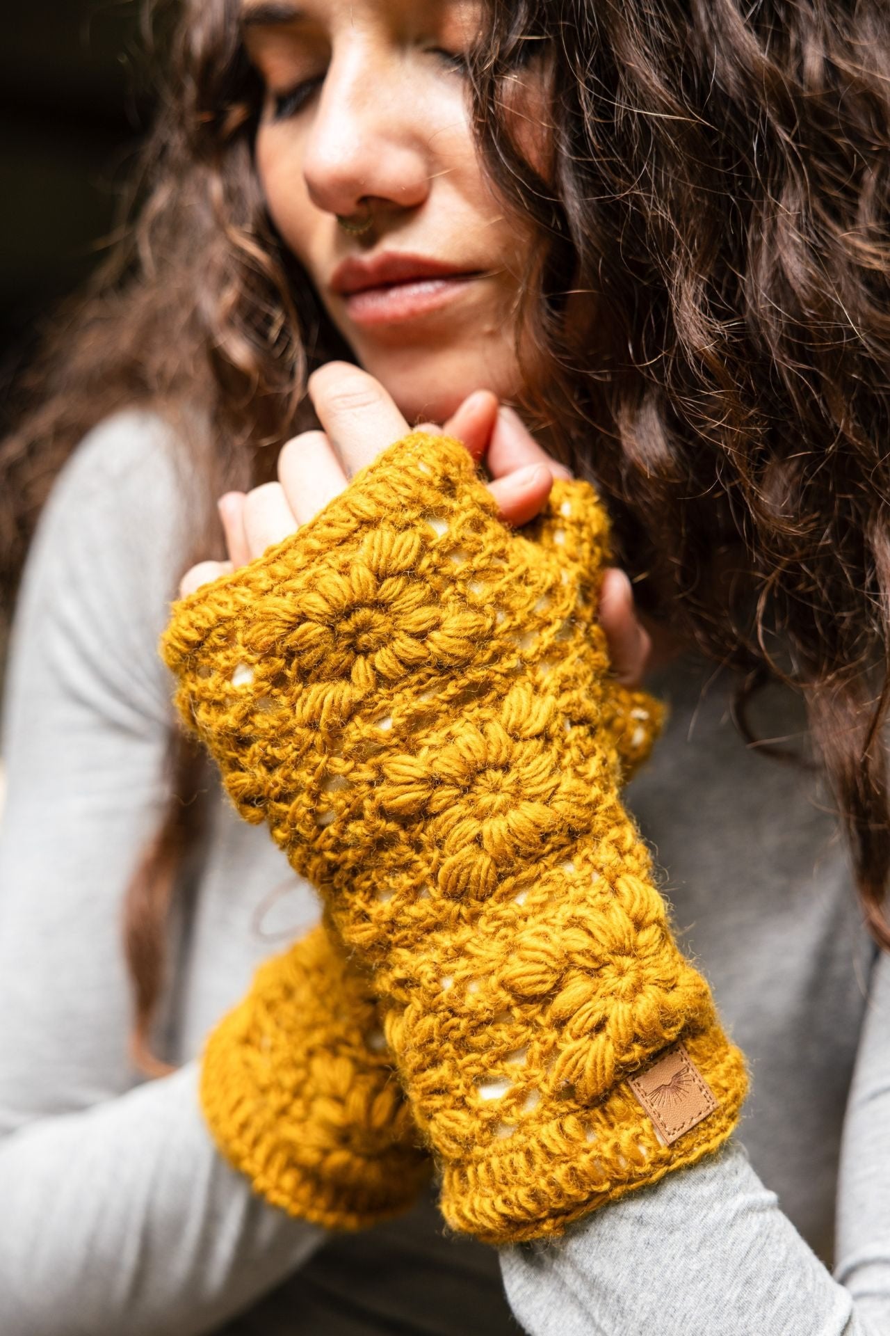 Surya Australia Woolen Hand warmers from Nepal - Mustard