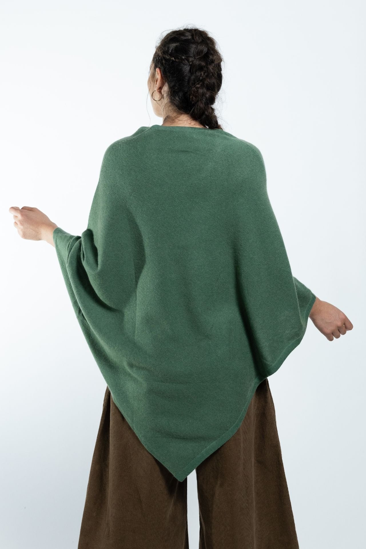 Surya Australia Ethical Cashmere Poncho made in Nepal - Teal