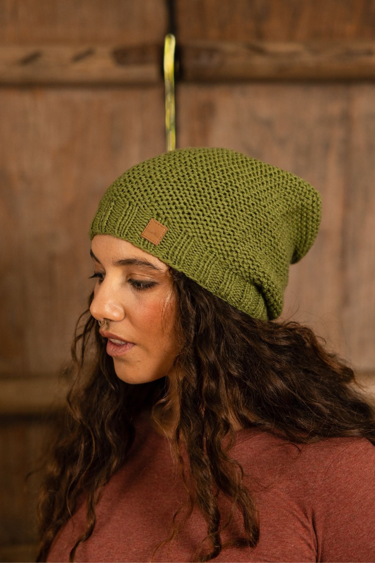 Surya Australia Mulesing free Merino Wool Beanie from Nepal - Green