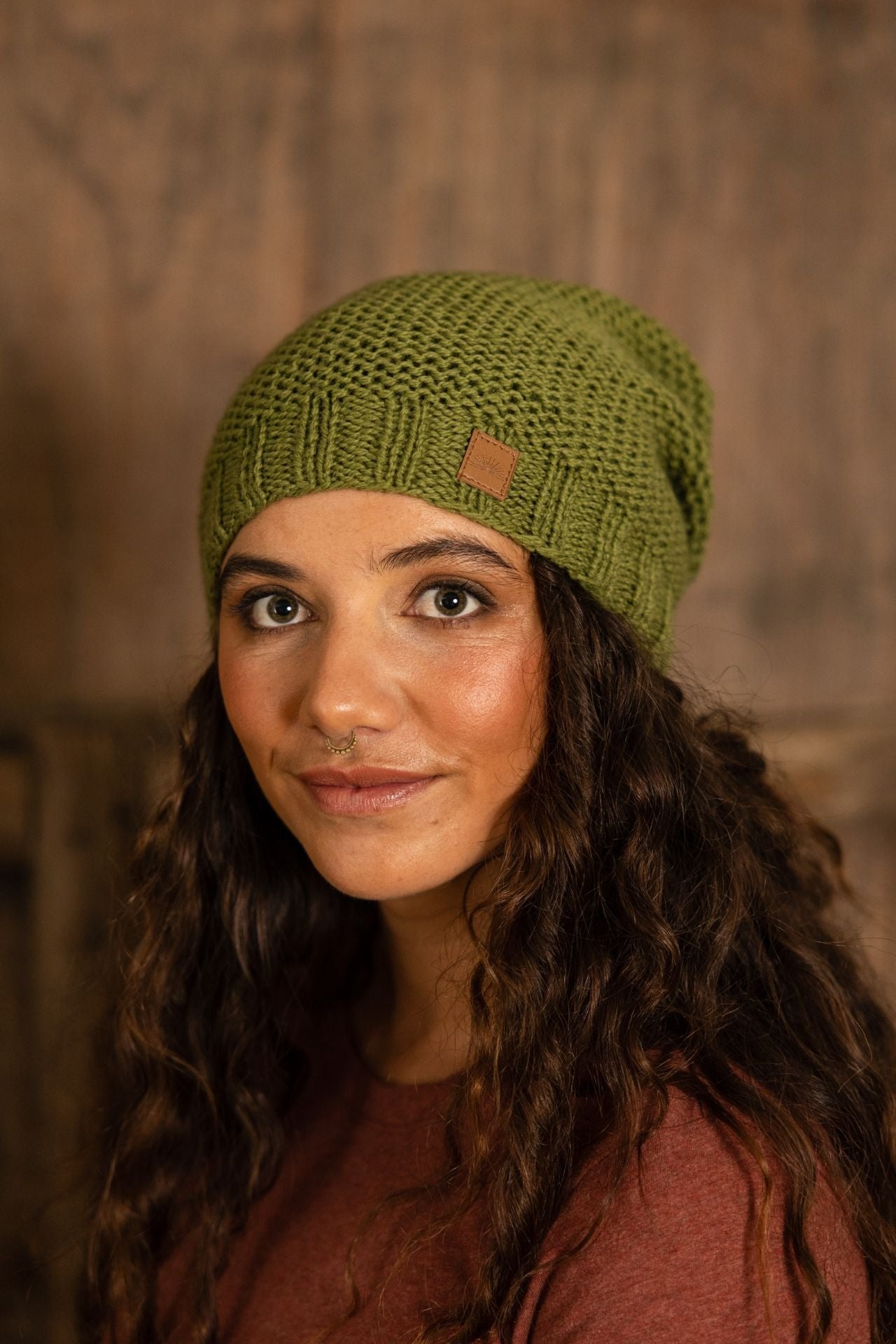 Surya Australia Mulesing free Merino Wool Beanie from Nepal - Green