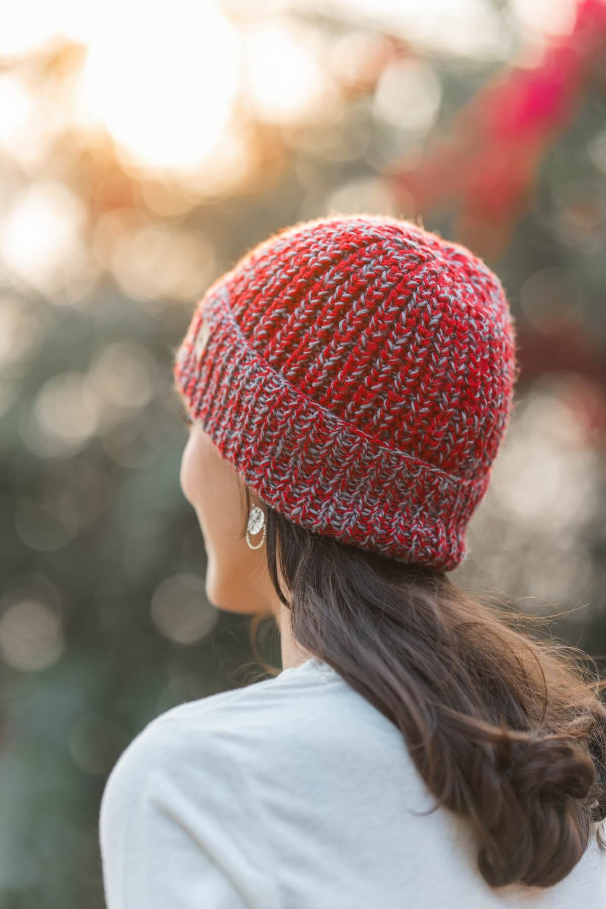 Surya Mulesing Free Merino Wool Beanie made in Nepal - rear view