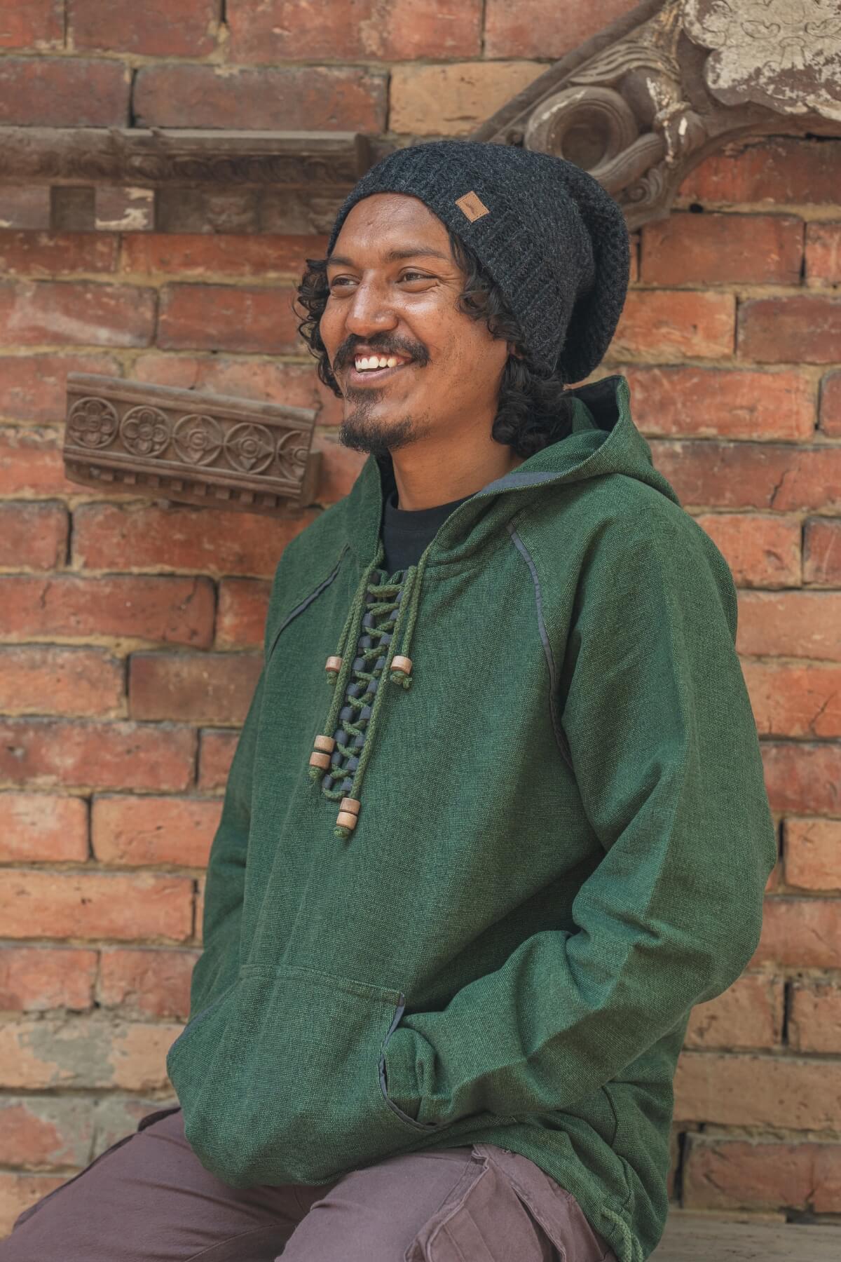 Surya Ethical Wool Slouch Beanie - made in Nepal