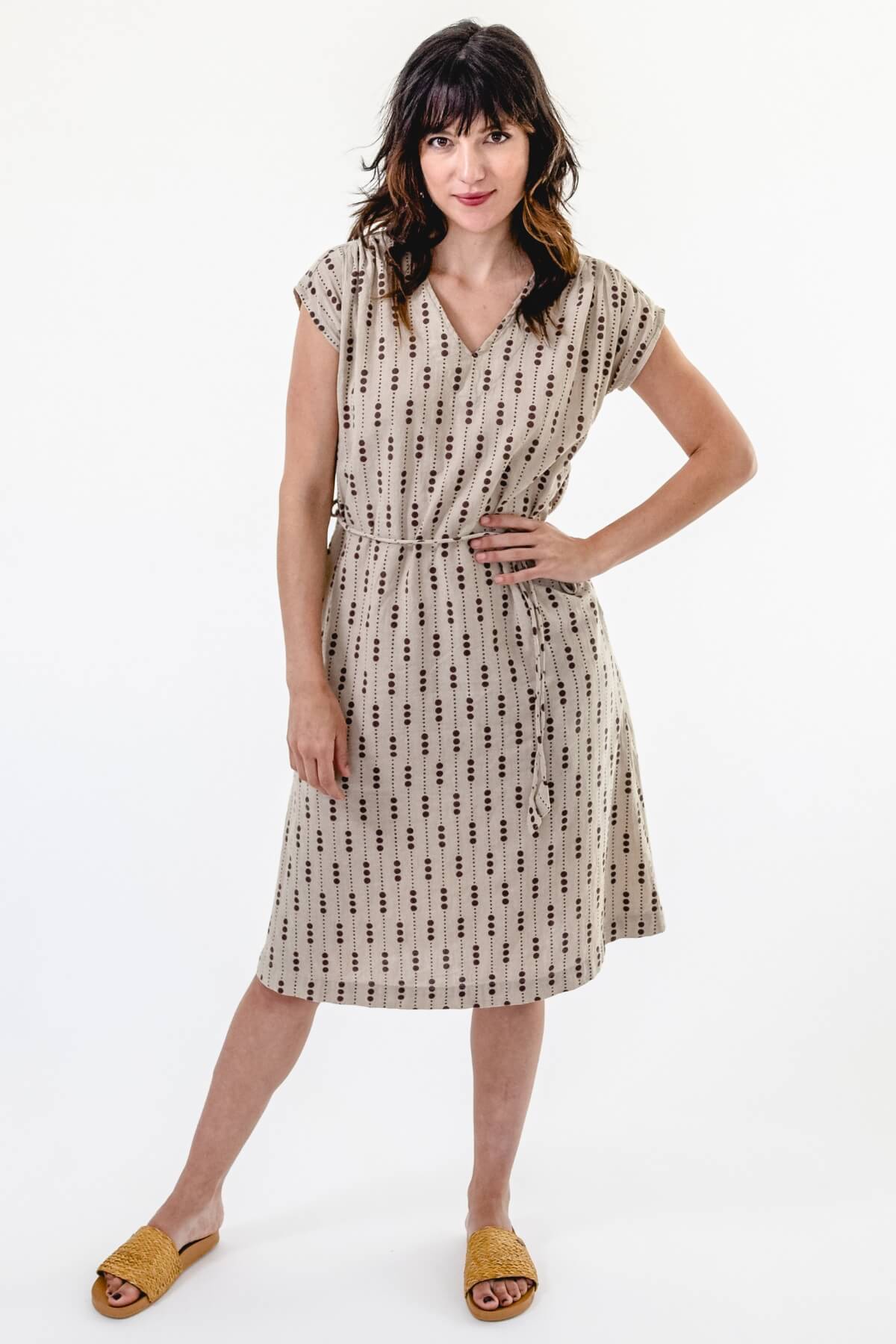 Surya Ethical Cotton 'Aurora' Dress - oatmeal