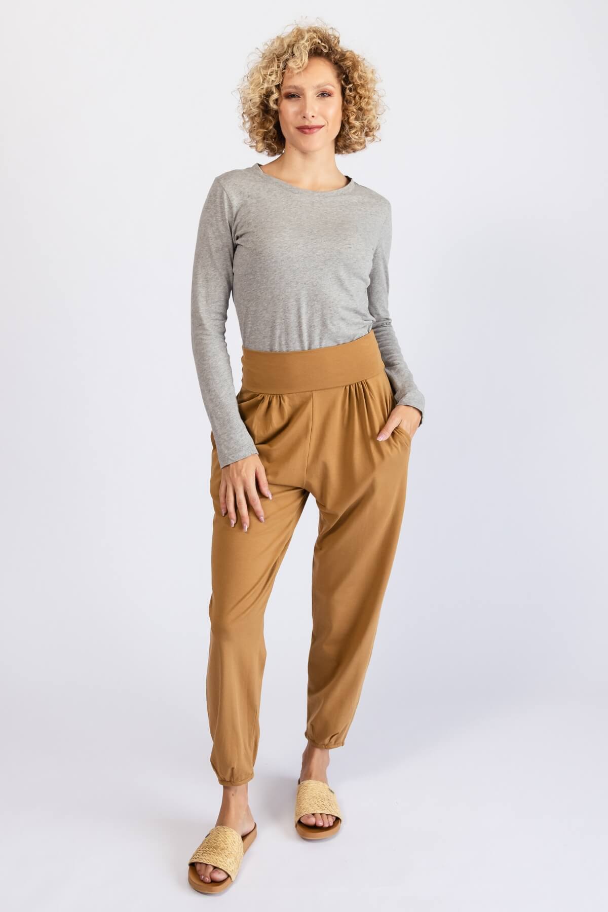 Surya Organic Cotton Drift Pants - Clay