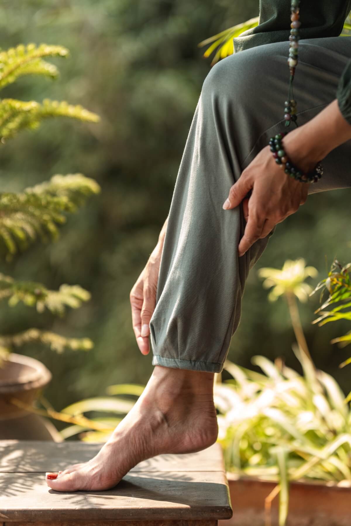 Surya Organic Cotton Drift Pants - ankle detail