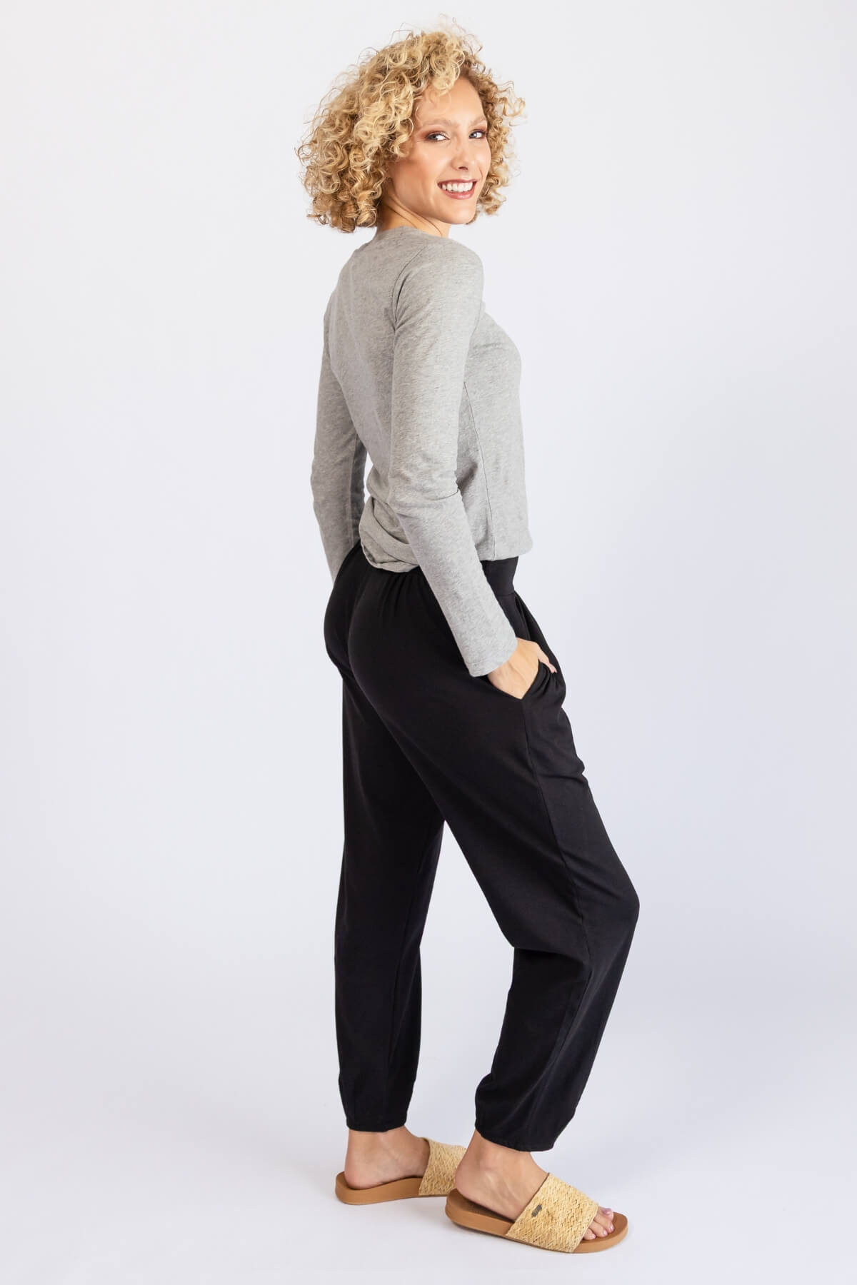 Surya Organic Cotton Drift Pants - right side view