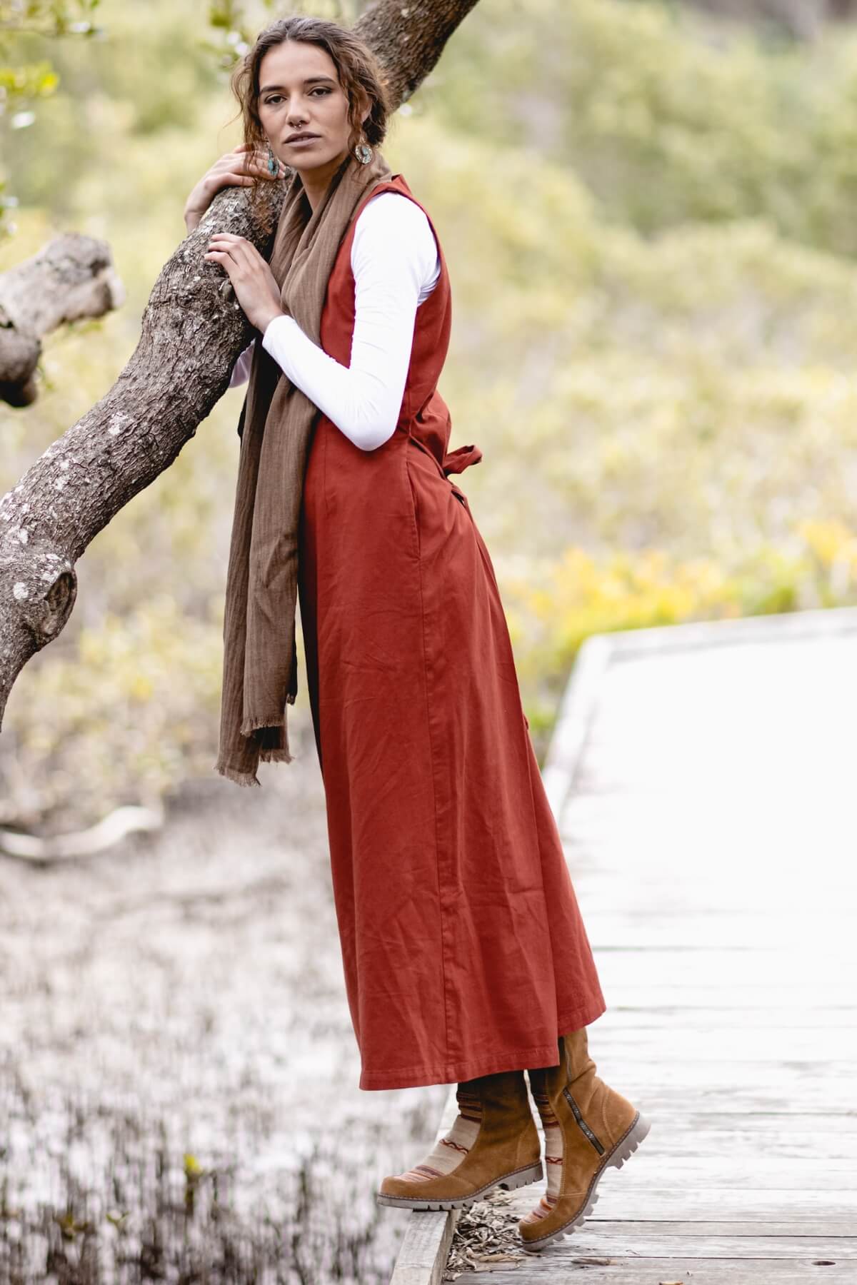 Surya Tibetan Chuba Dress - ethically made in Nepal