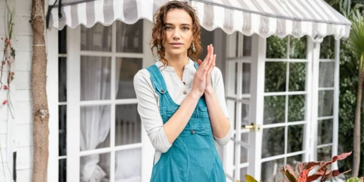 Tia: dungaree dress with adjustable straps