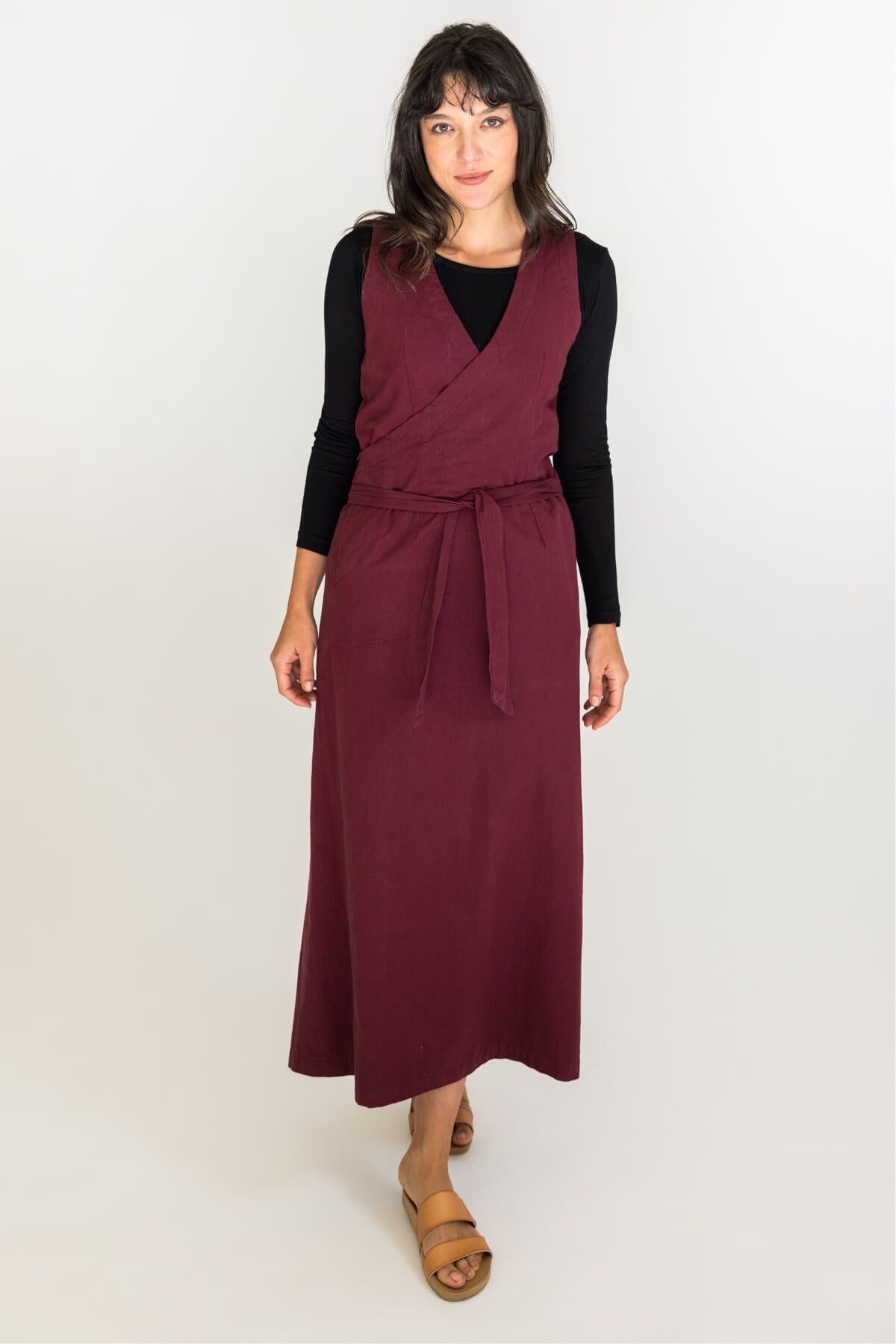 Surya Tibetan Wrap Dress - flattering neckline
