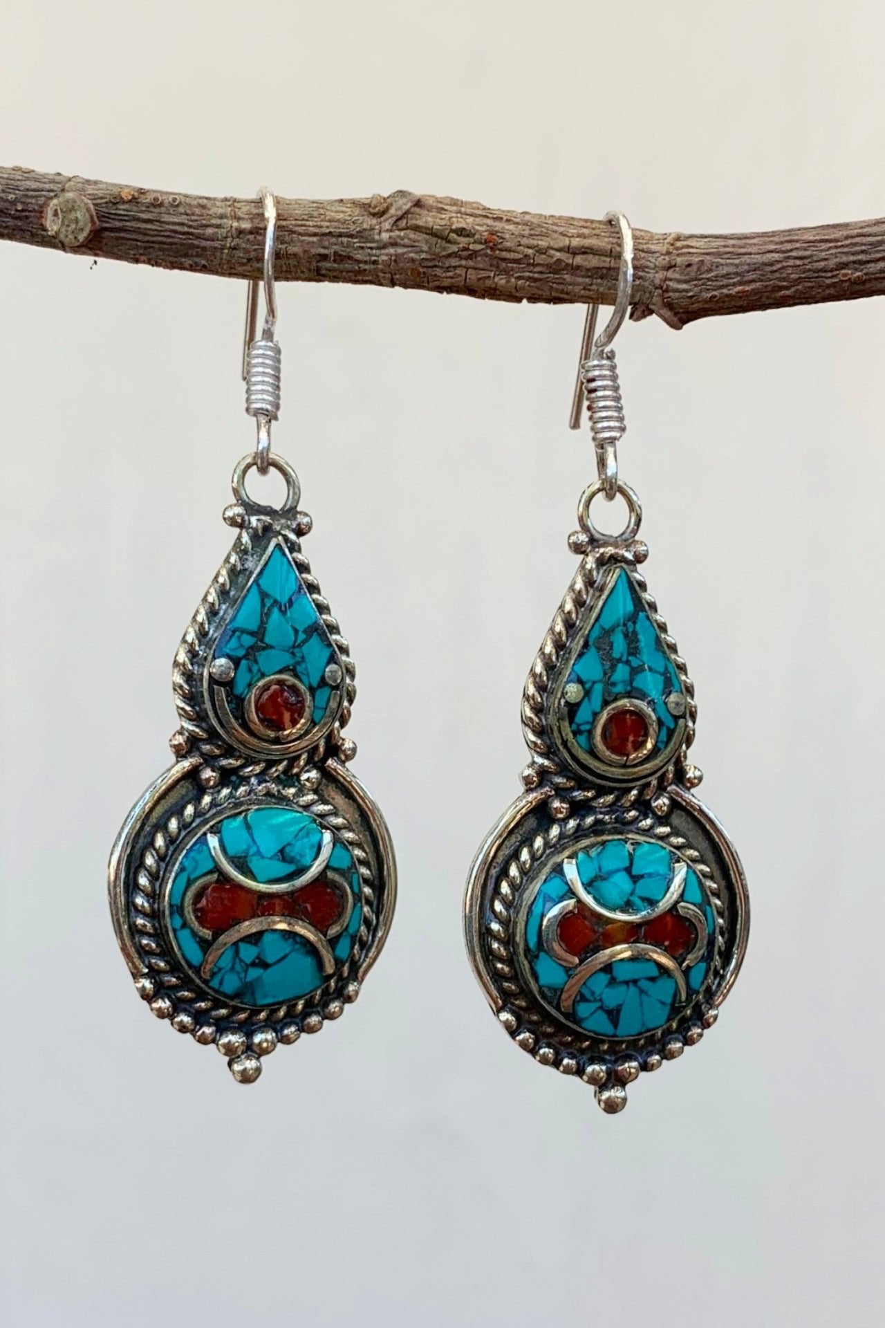 Surya Australia Tibetan Earrings - Chitra