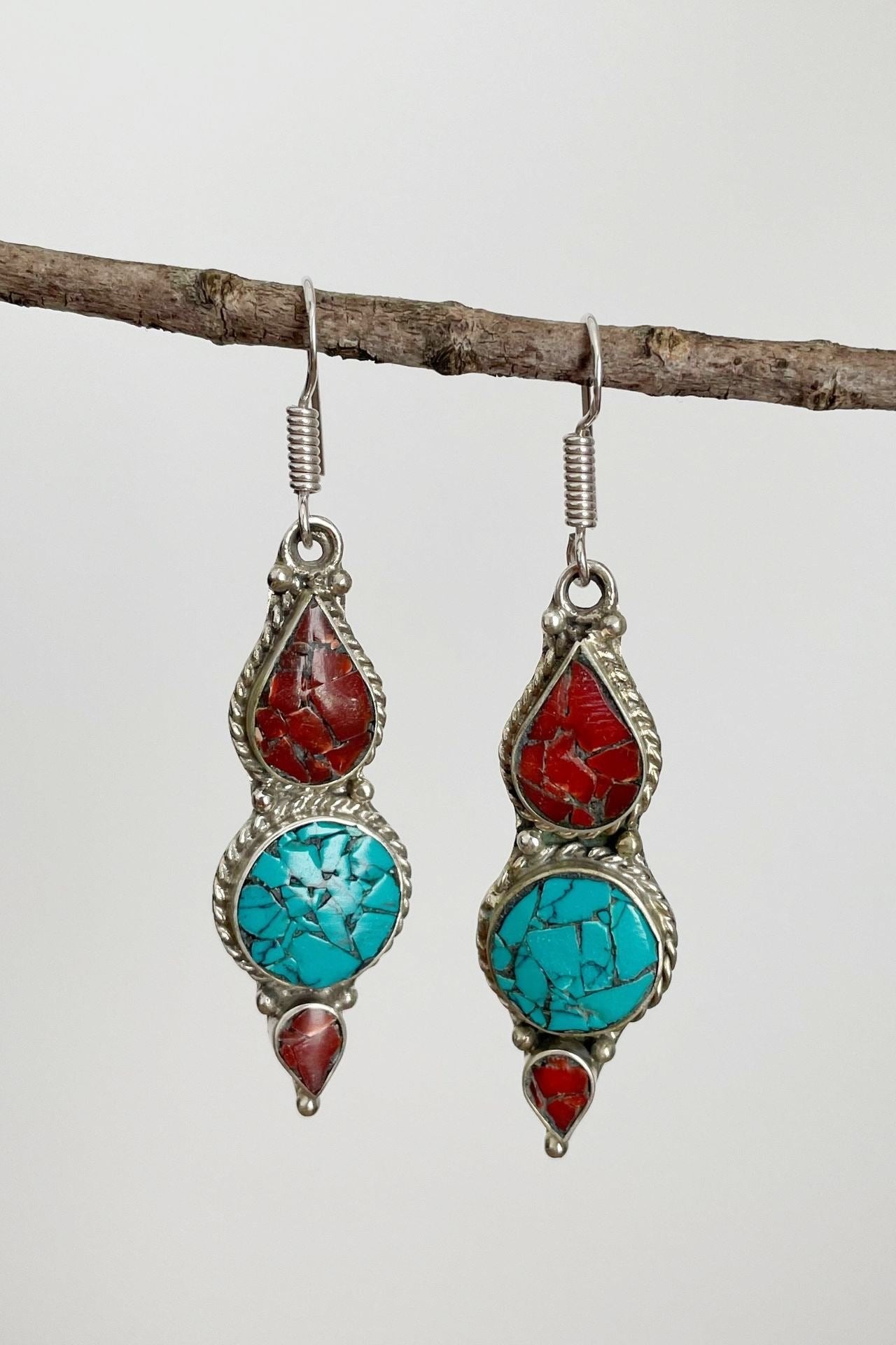 Surya Australia Tibetan Earrings from Nepal