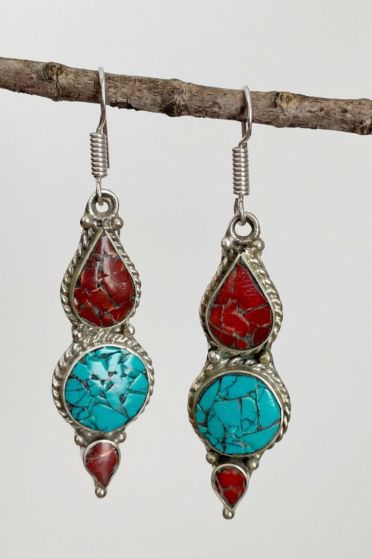Surya Australia Tibetan Earrings from Nepal