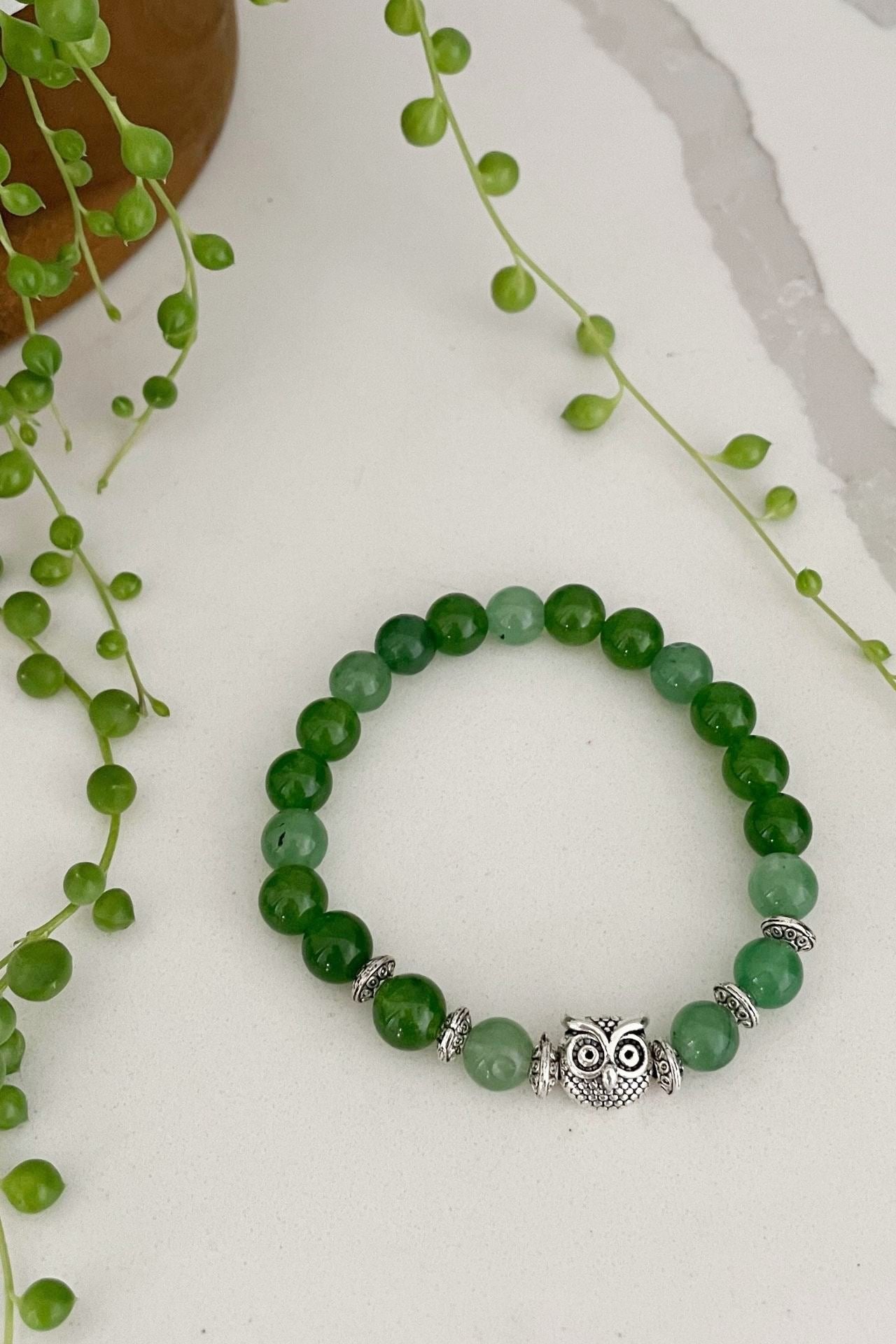 Surya Australia Ethical Mala Bracelets made in Nepal - Jade