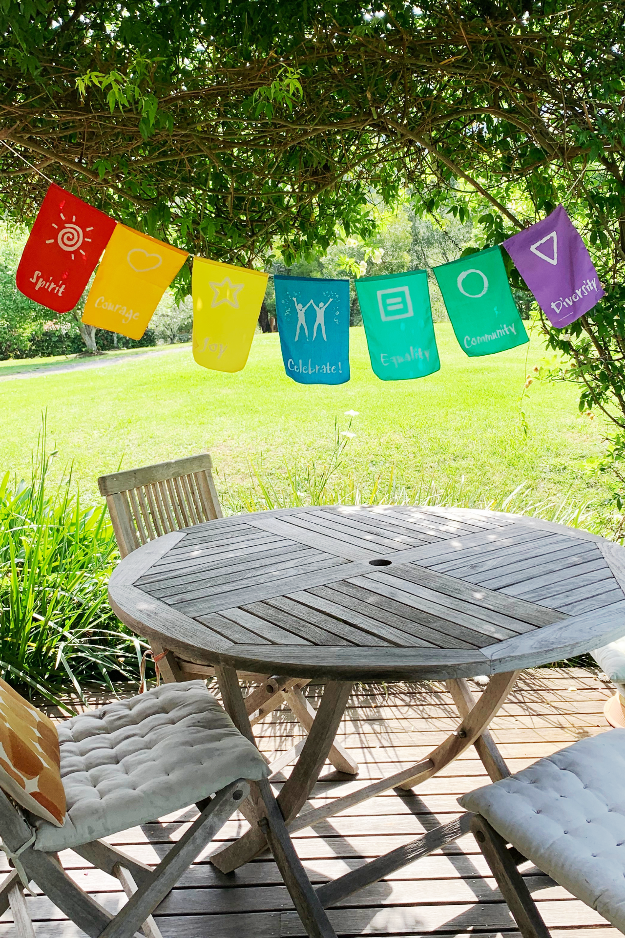 Surya Australia Ethical Cotton Diversity Pride Prayer Flags from Nepal