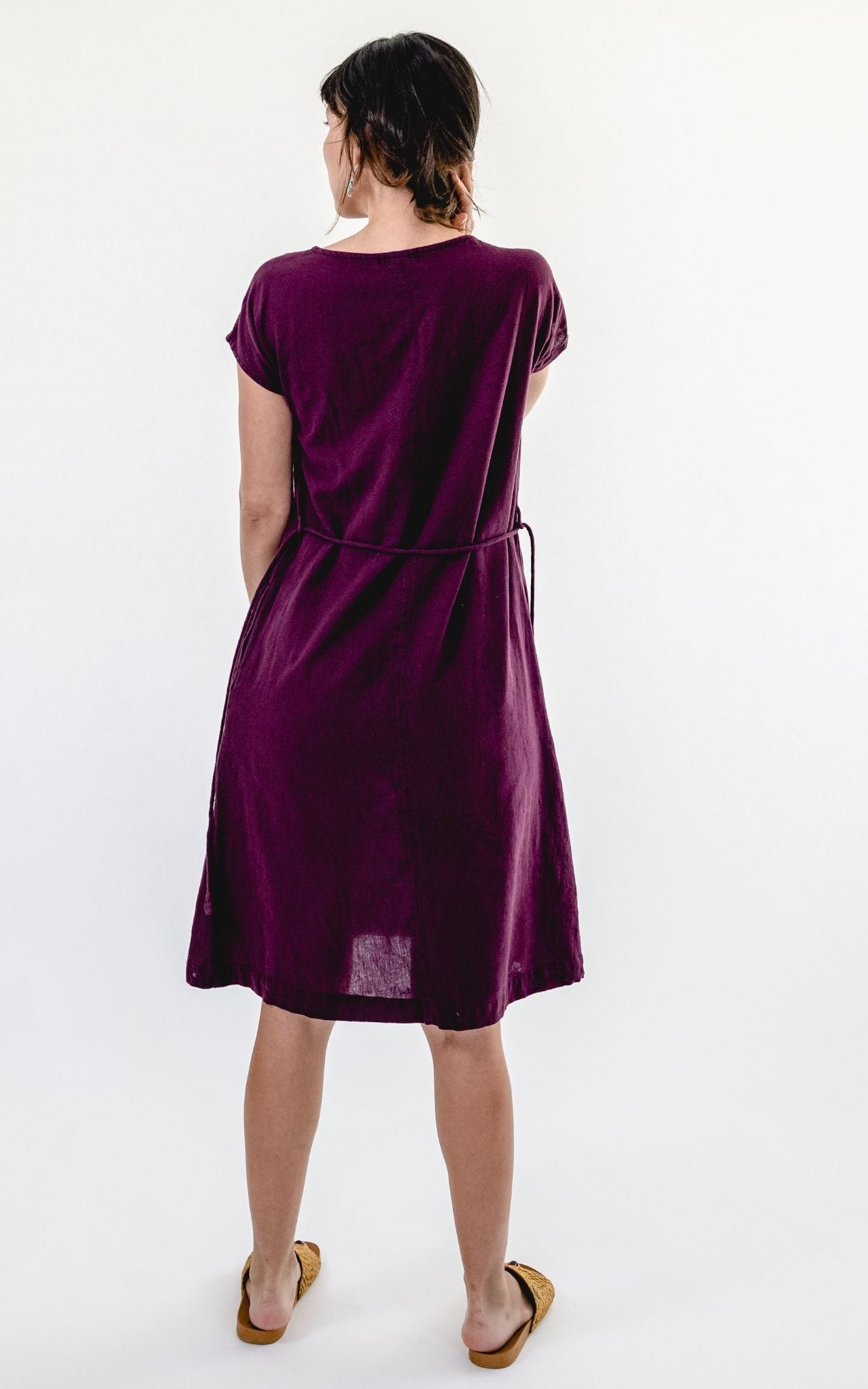Surya Australia Ethical Cotton 'Aurora' Dress from Nepal #colour_wine