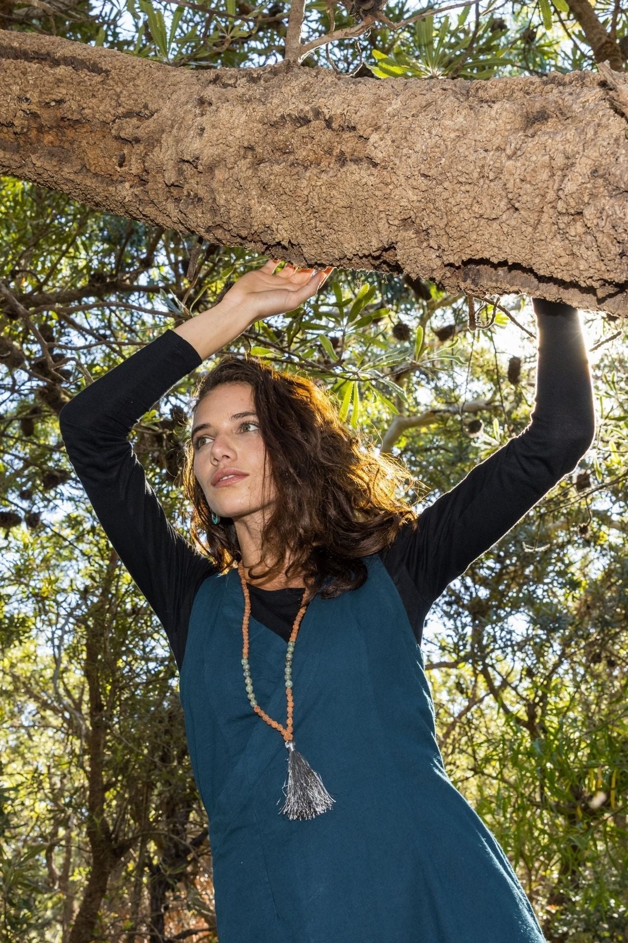 Surya Australia Rudraksha Mala Bead Necklace made in Nepal