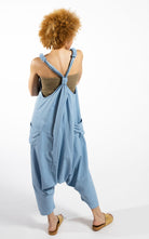 Surya Australia Ethical Cotton 'Bahini' Overalls Dungarees made in Nepal - Sky Blue