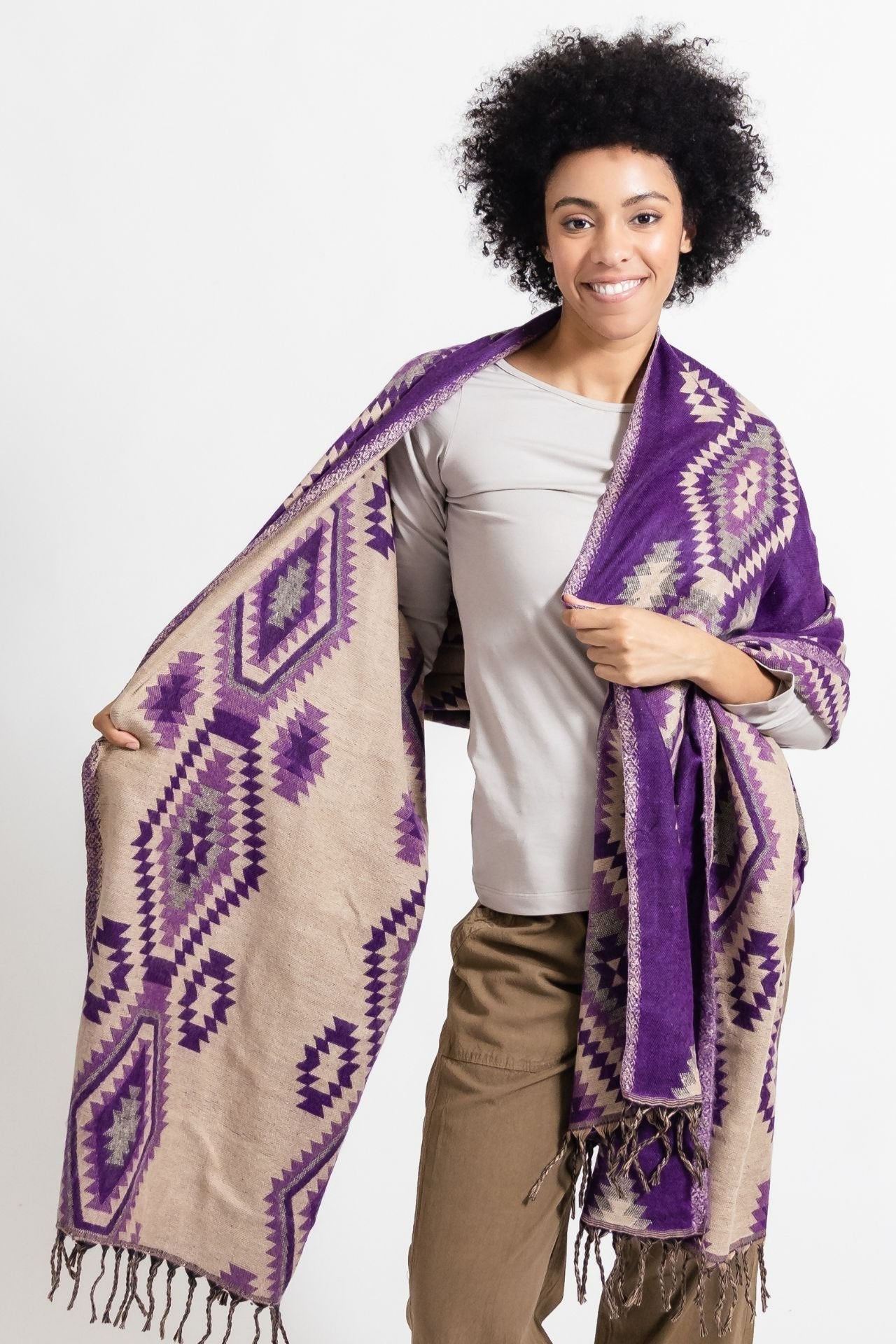 Surya Australia Ethical Nepalese Throw Rugs - Purple