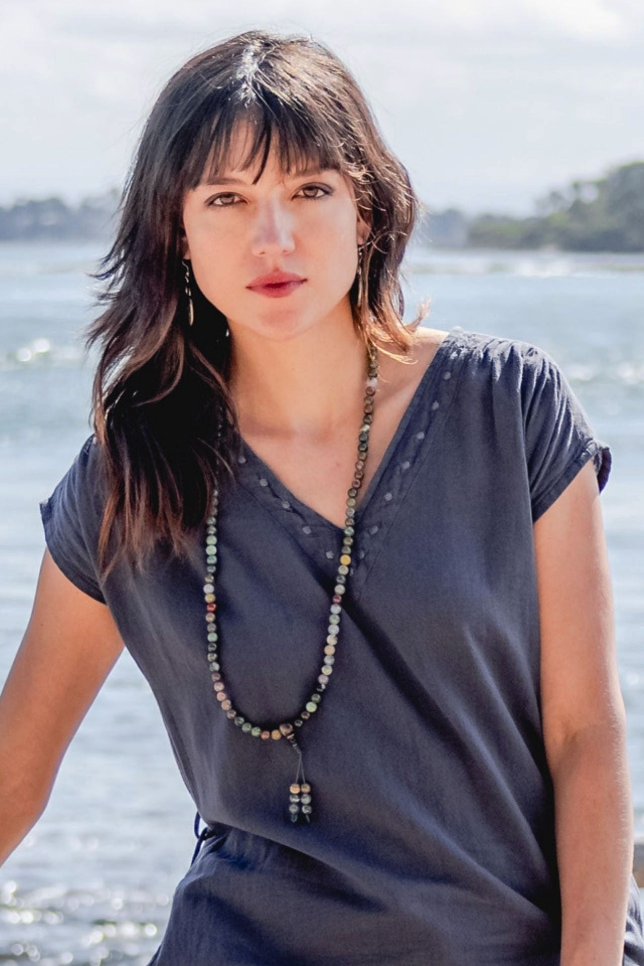 Surya Australia Jade Mala Necklace made in Nepal