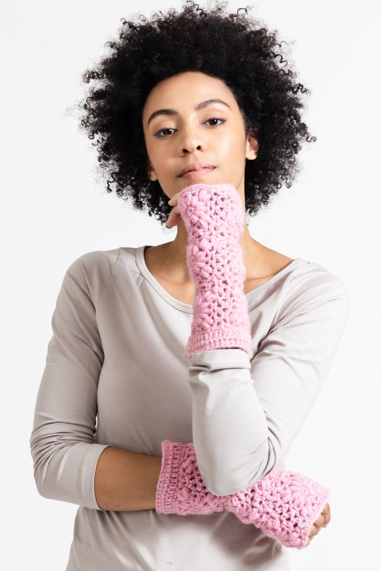 Surya Australia Woolen Hand warmers from Nepal - Pink