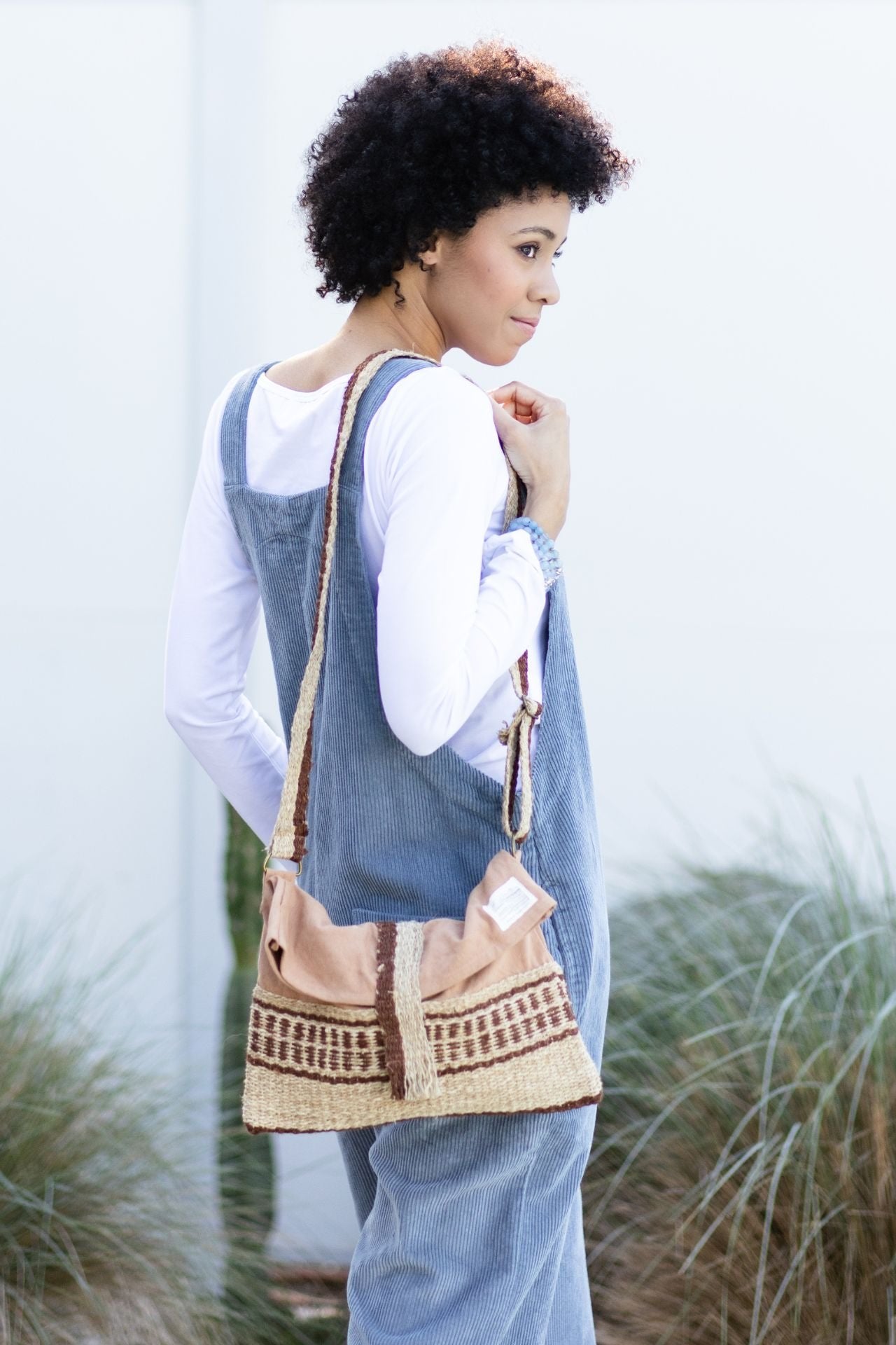 Surya Organic Hemp Satchel Bag made in Nepal - Red Cutch