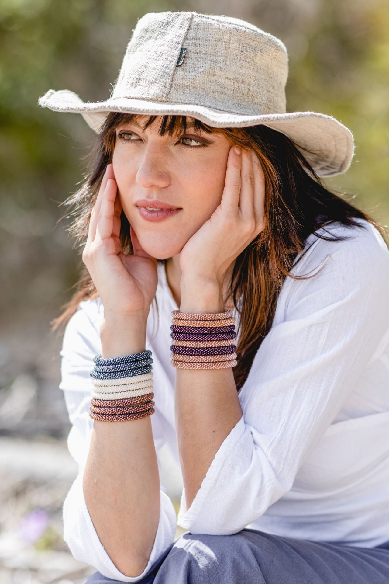 Surya Australia Roll-on Beaded Bracelets made in Nepal